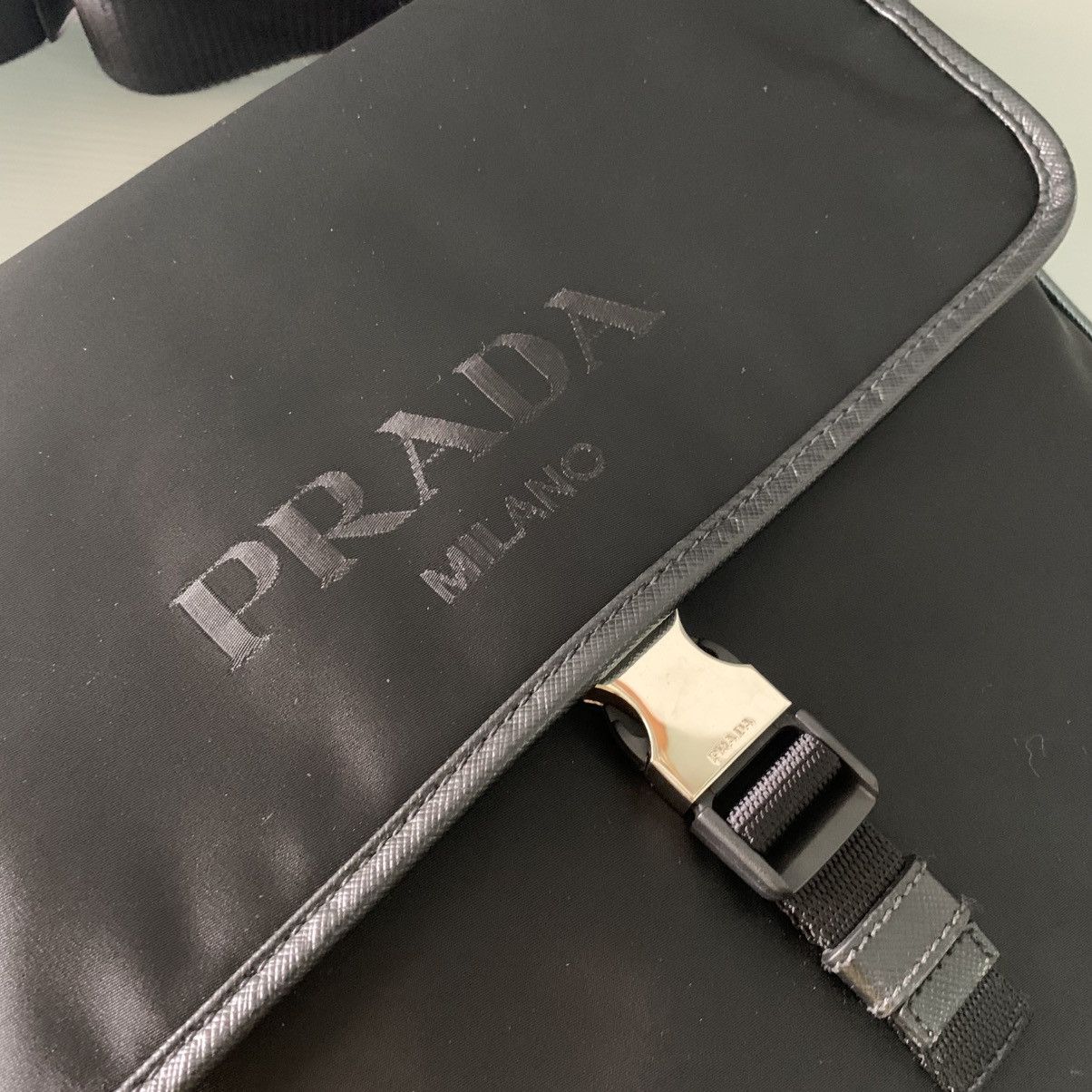 Prada Prada Nylon Black Mesengger Bag Size ONE SIZE - 5 Thumbnail