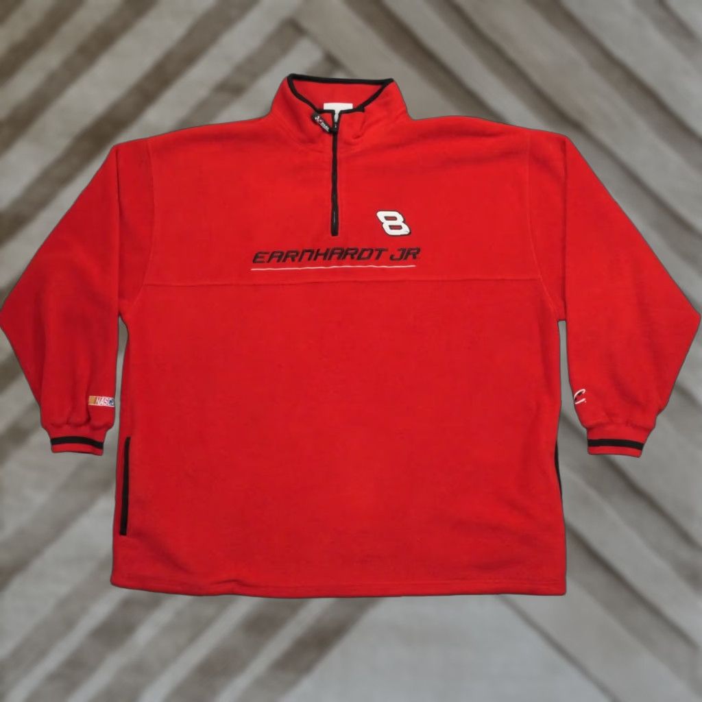 Vintage VINTAGE Dale Earnhardt Jr Sweatshirt Mens 2XL Red Quarter Zip NASCAR Y2K Size US XXL / EU 58 / 5 - 1 Thumbnail