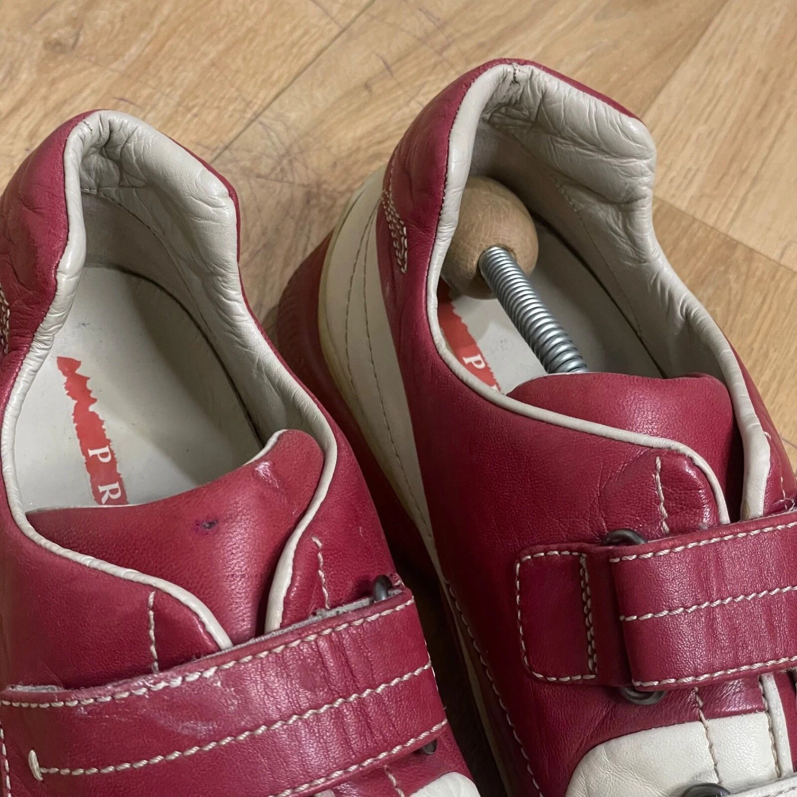 Prada PRADA Linea Rossa Shoes Leather Sneakers Low Top made italy Size US 10 / EU 43 - 8 Thumbnail