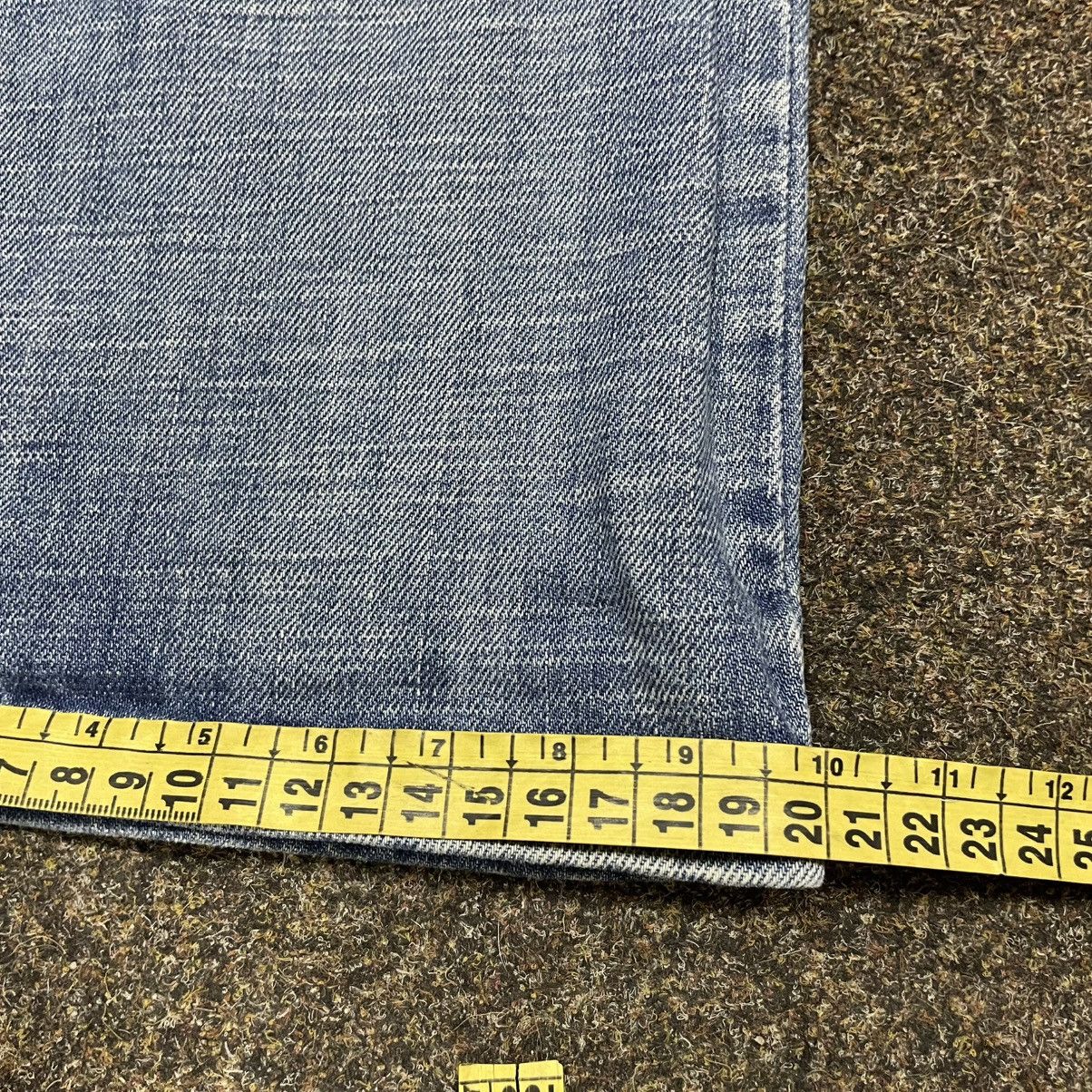 Vintage Y2K Vintage Flared Distressed Wide Leg Jeans Grunge Logo 29 Size US 29 - 7 Thumbnail