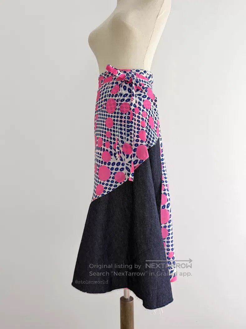 Comme des Garcons Comme Des Garcons size F Polka Dot Patchwork Wrap Skirt Size 23" - 8 Thumbnail