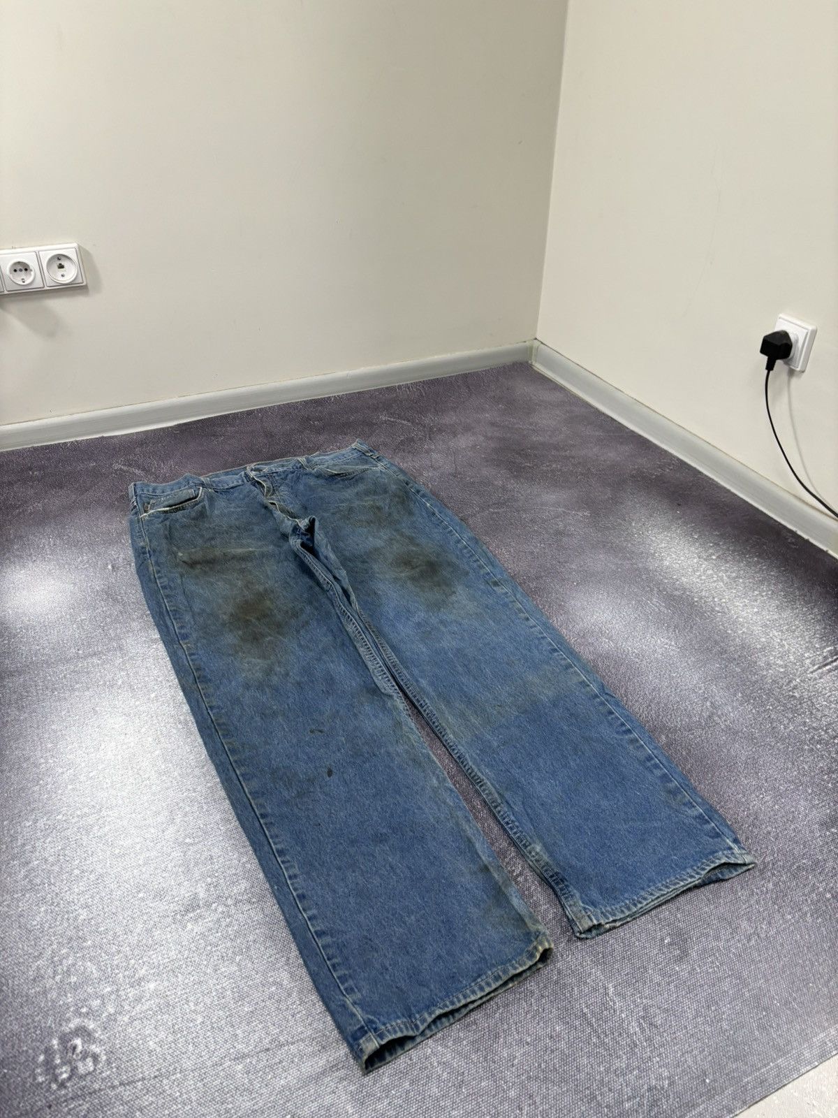 Carhartt Vintage 90s Carhartt Flame Resistant USA Work Denim Jeans Size US 40 / EU 56 - 9 Thumbnail
