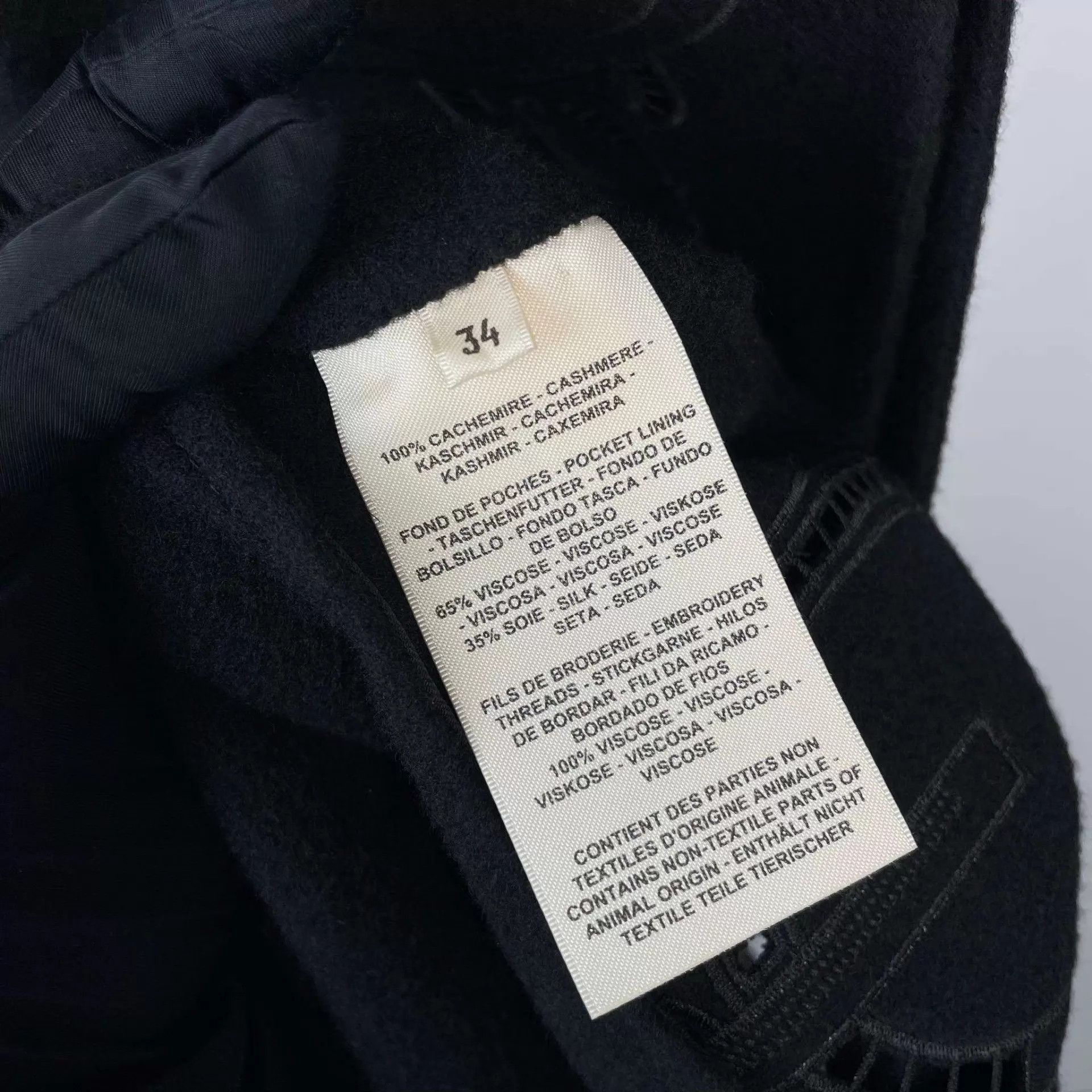 Hermes Hermès 99 New Black Openwork Cashmere Vest Size 34 Size XS / US 0-2 / IT 36-38 - 5 Thumbnail