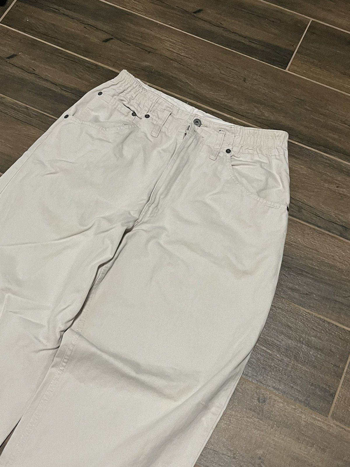 Big Star × G-Star × Vintage Vintage Baggy Denim Beige Made in France Size US 32 / EU 48 - 2 Thumbnail