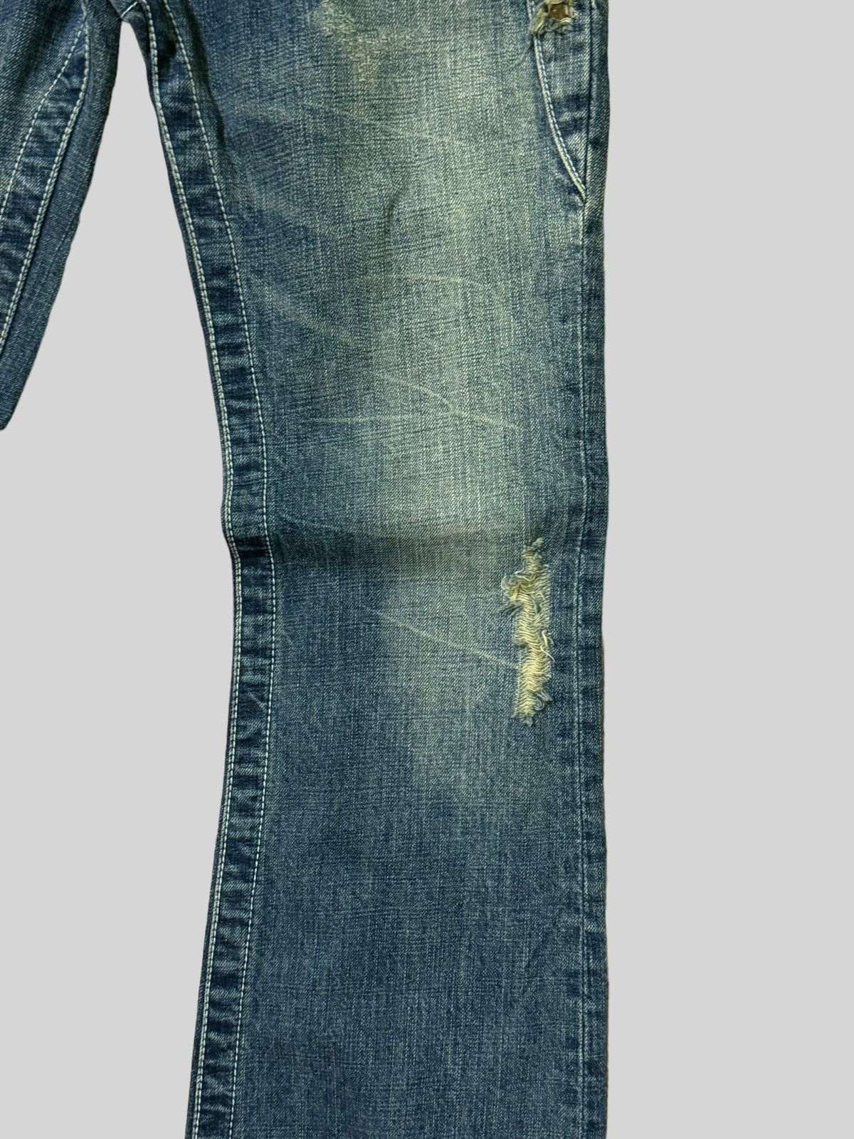 Beauty Beast × If Six Was Nine × Japanese Brand Flare Studded Gothic Distressed Denim pants Size US 29 - 8 Thumbnail