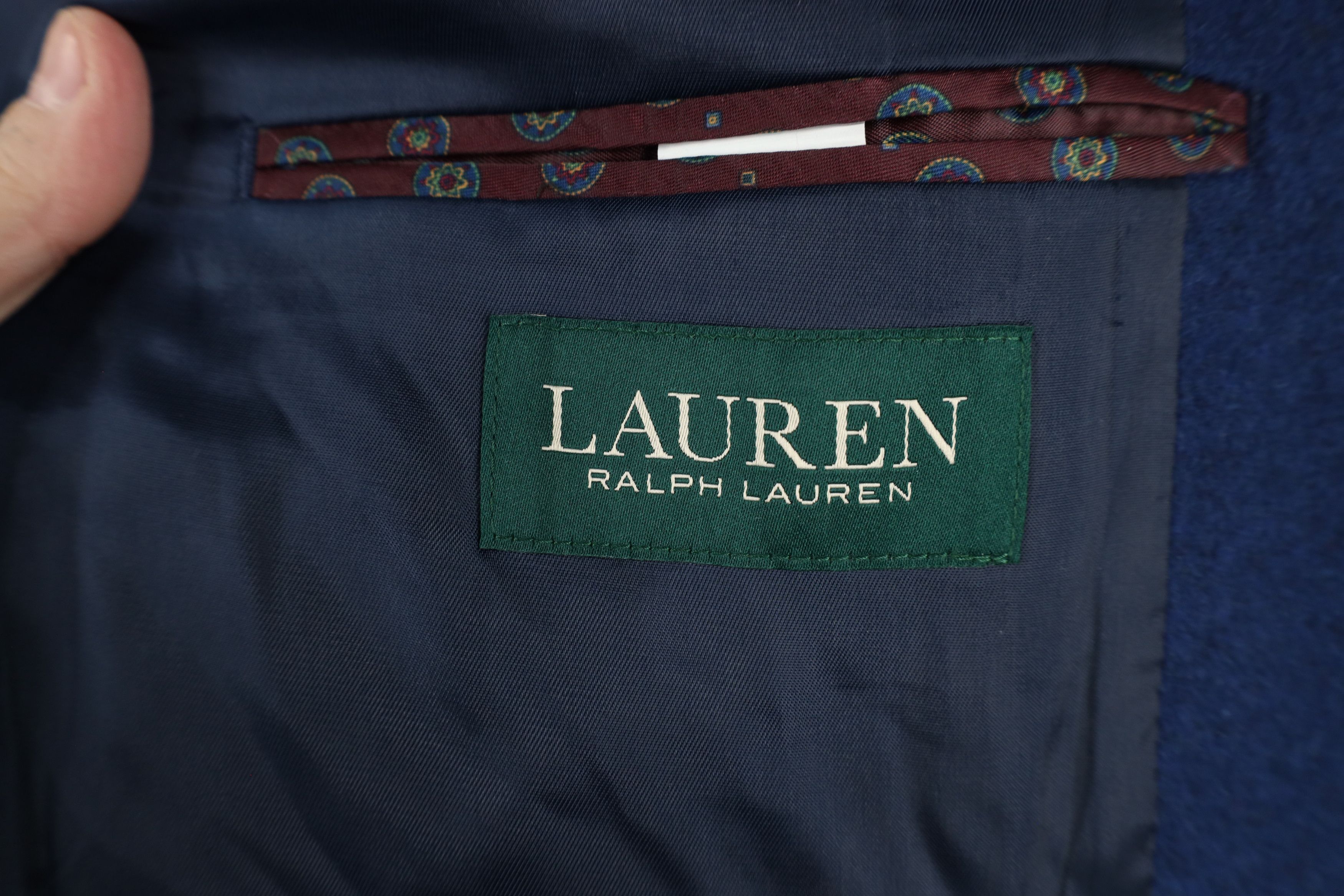 Ralph Lauren × Vintage Ralph Lauren Cashmere Blend 2 Button Suit Coat Jacket Blazer Size US XL / EU 56 / 4 - 10 Thumbnail