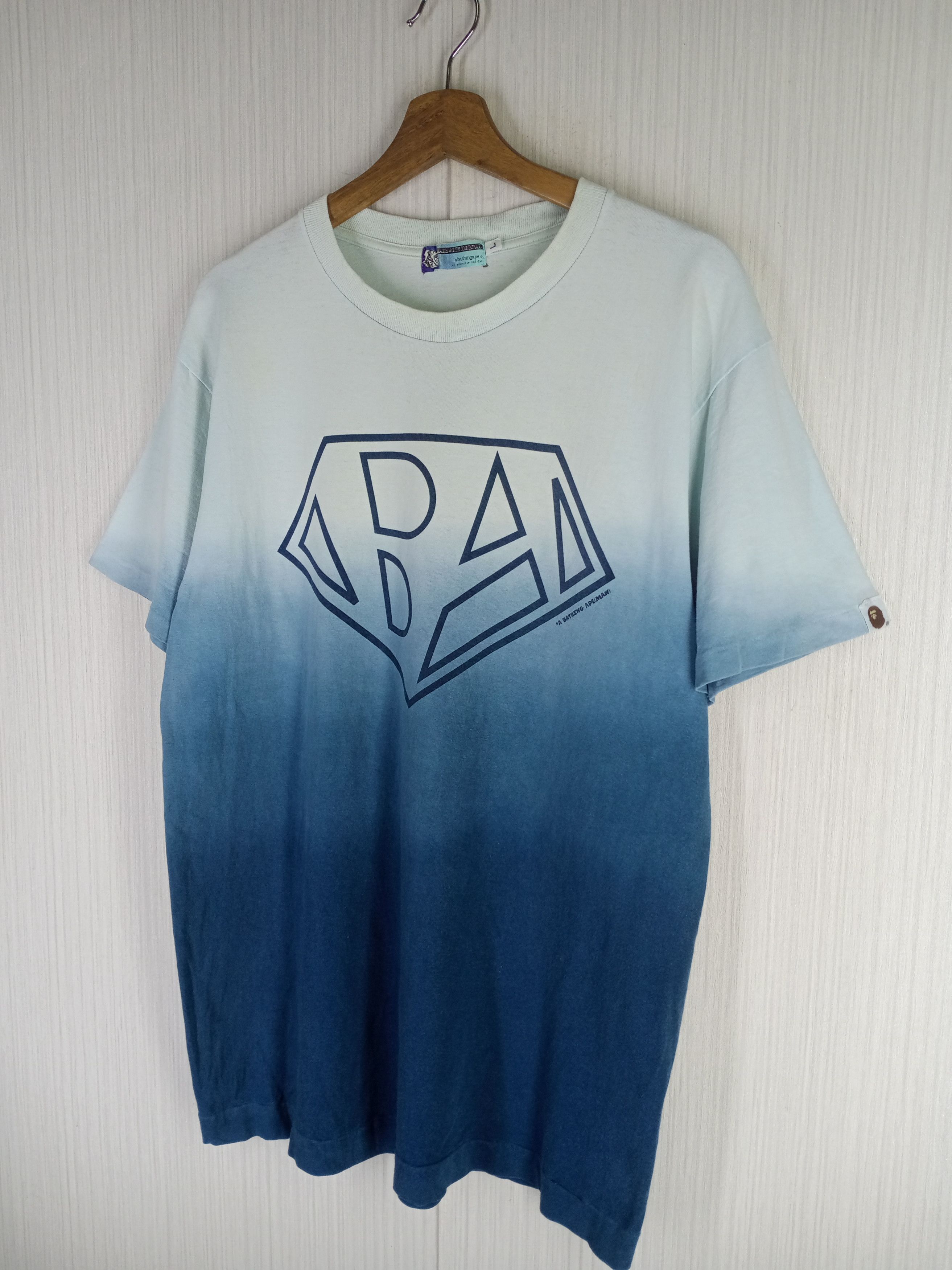 Bape Rare Vintage Bapeman Gradient Tee Size US L / EU 52-54 / 3 - 2 Thumbnail