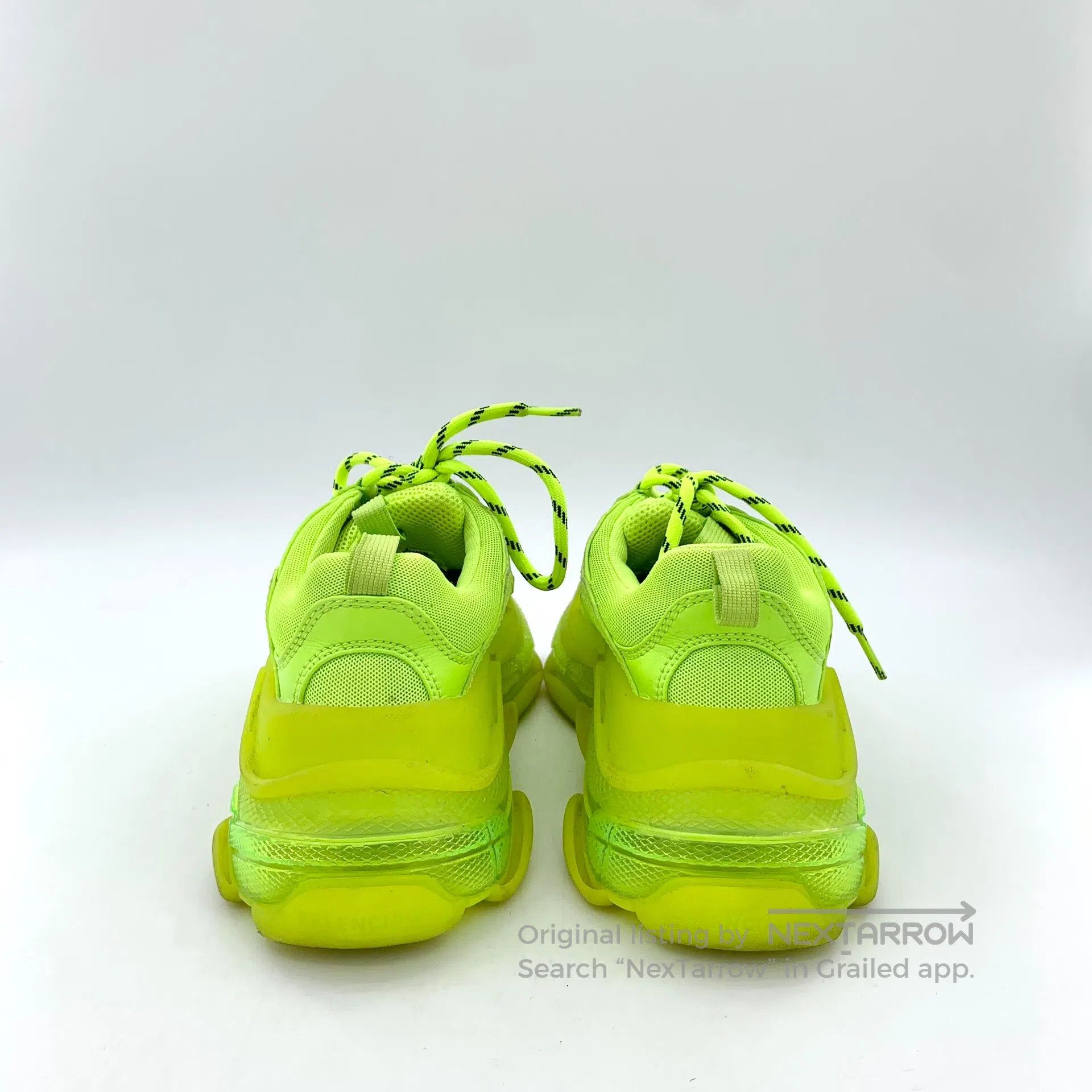 Balenciaga Balenciaga Neon yellow laced casual flat dad sneakers| Size US 5 / EU 37 - 4 Thumbnail