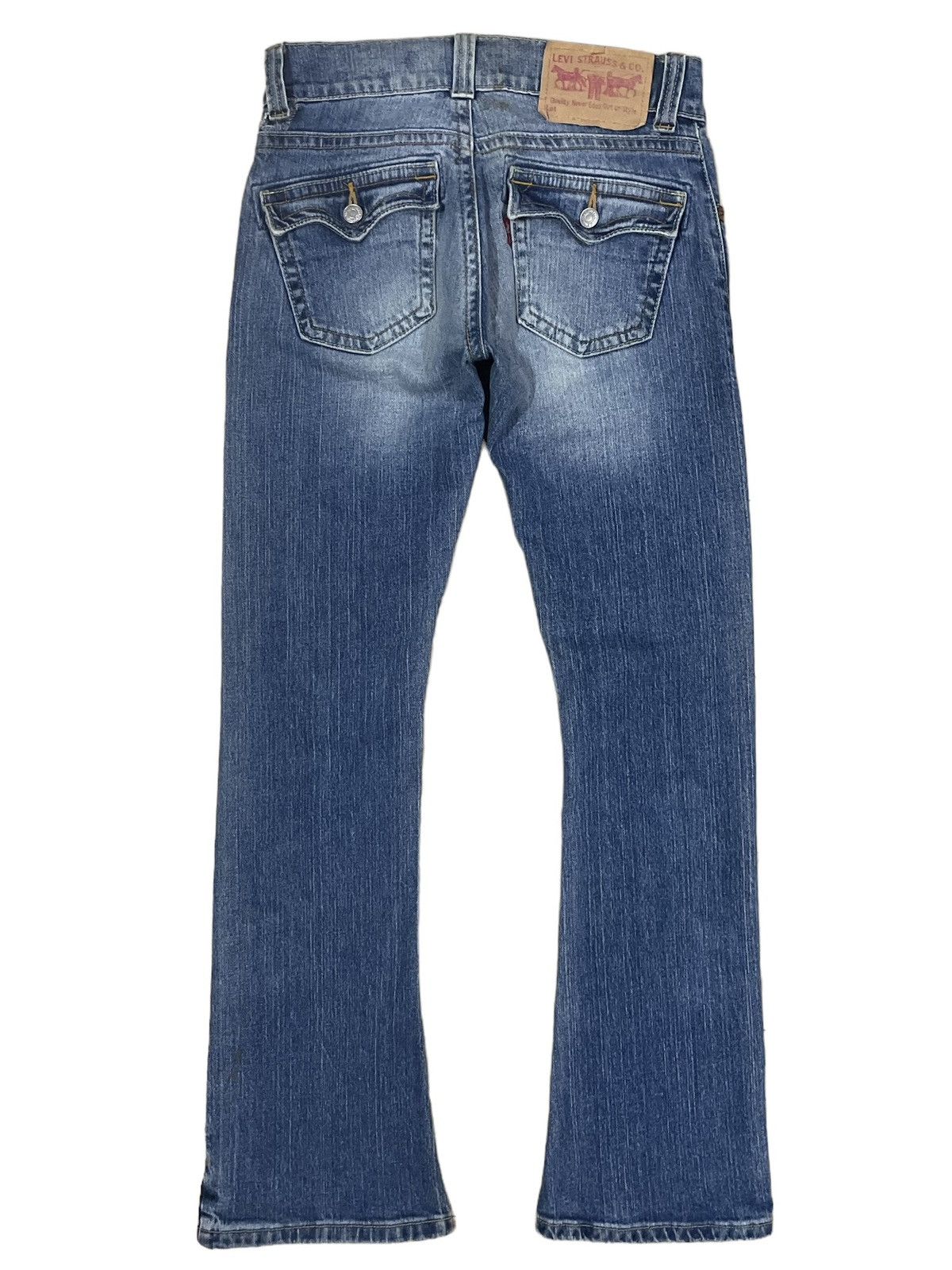 Levi's Vintage Y2K Levi’s 504 Slouch Low Rise Flare Jeans #187 Size 29" - 6 Thumbnail