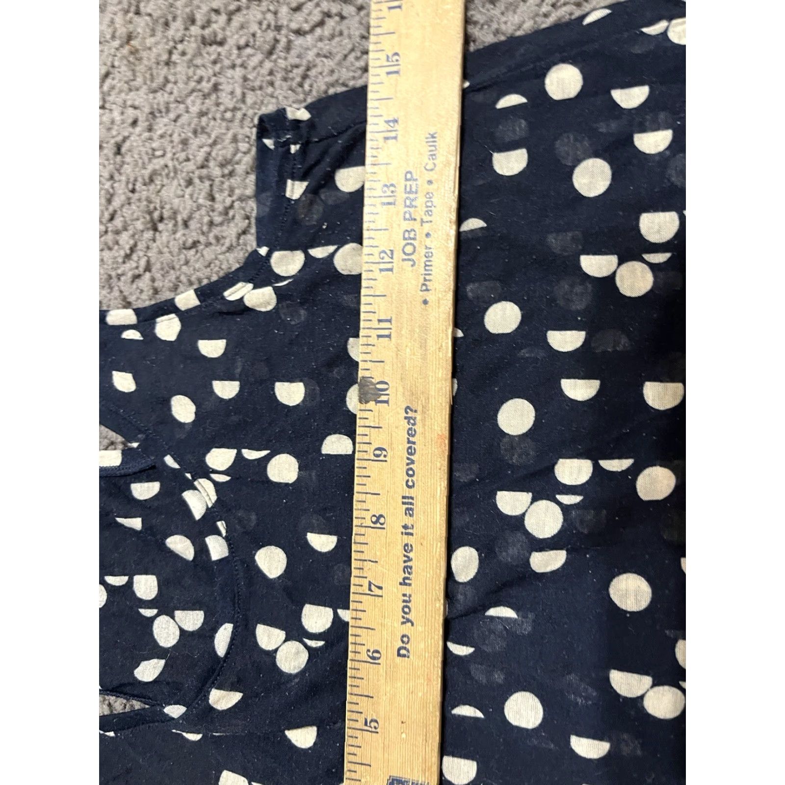 H&M H&M Women's Tank Top Shirt Blouse Sleeveless Size Medium Soft Circles Polka Blac Size M / US 6-8 / IT 42-44 - 4 Thumbnail