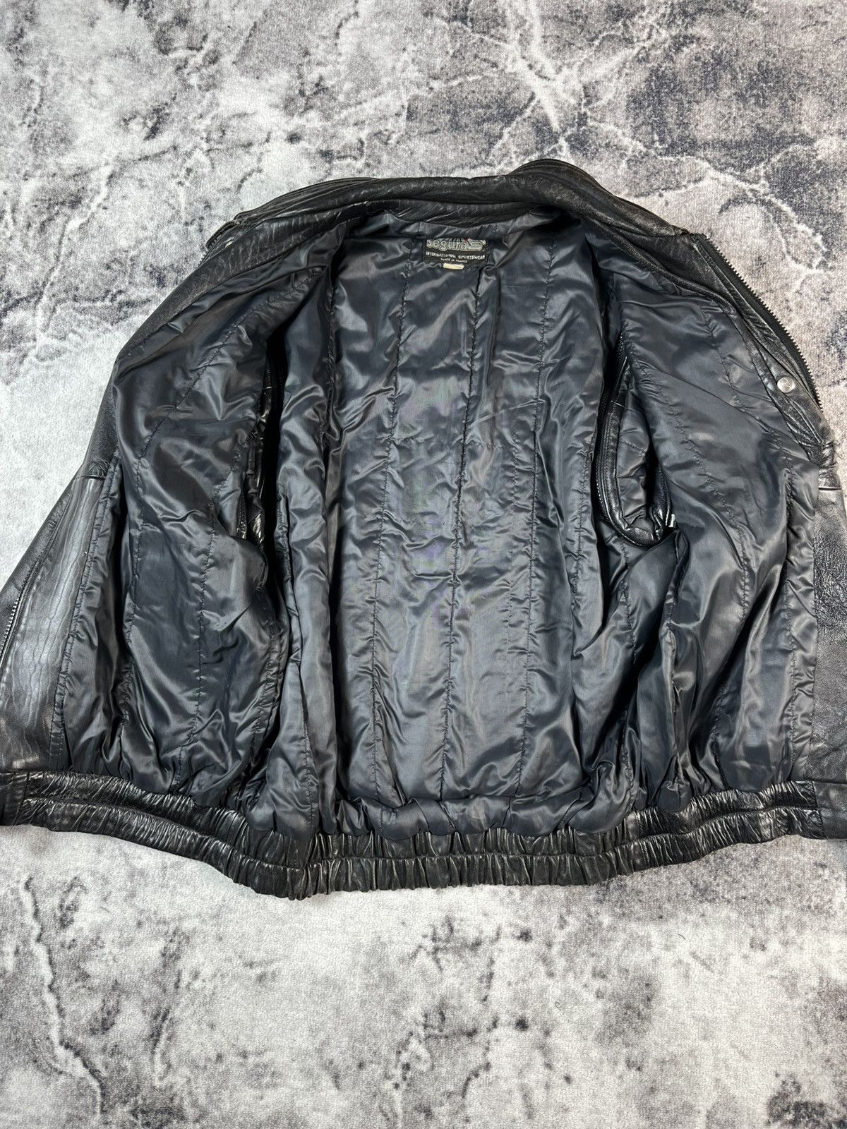 Other Vintage Segura Leather Bomber Jacket France 90s Black Size US M / EU 48-50 / 2 - 15 Thumbnail