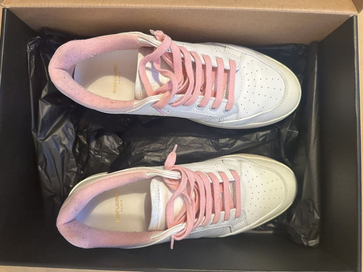 Saint Laurent Paris WHITE & PINK SL Size US 10.5 / EU 43-44 - 1 Thumbnail