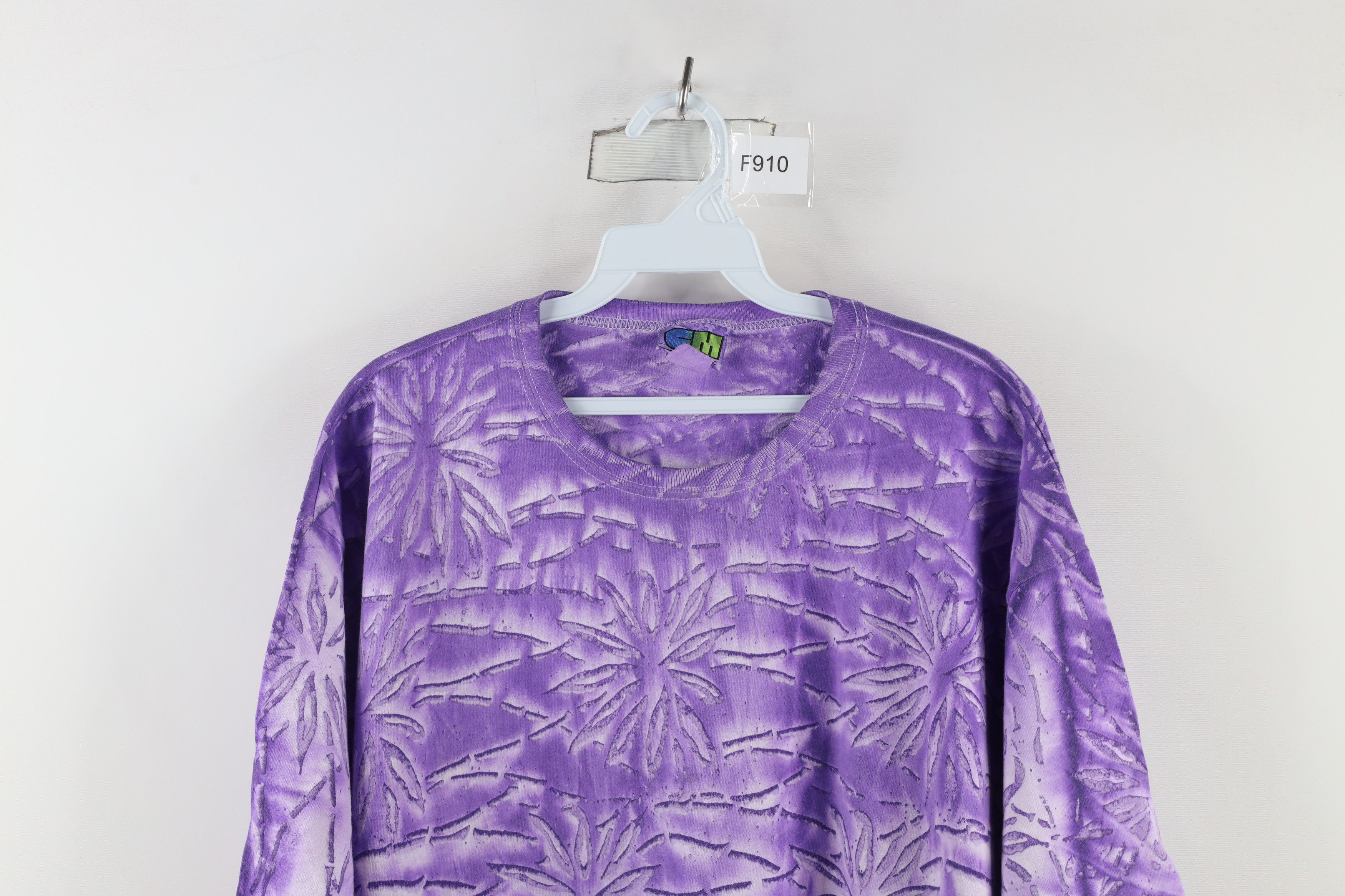 Vintage Vintage 90s Streetwear Burst Acid Wash T-Shirt Cotton USA Size US XXL / EU 58 / 5 - 2 Thumbnail