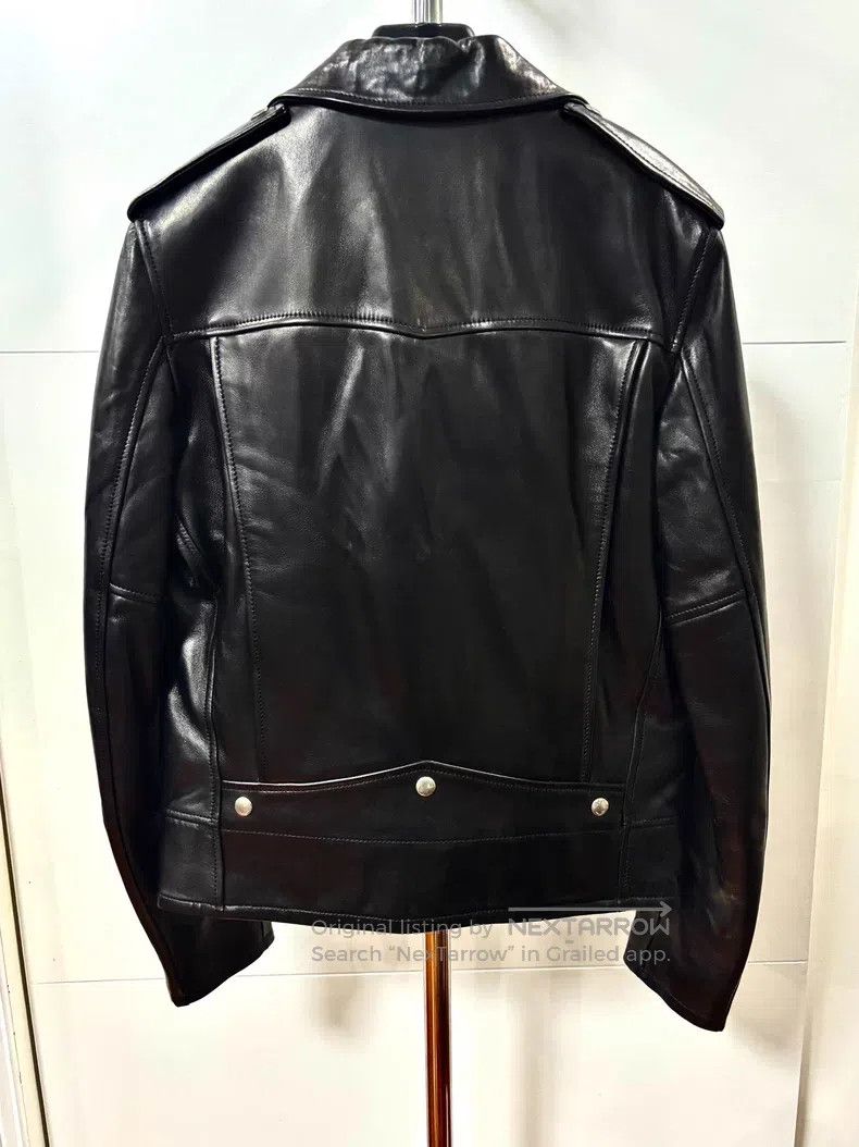 Saint Laurent Paris Saint Laurent Paris Lamb Leather Motorcycle Jacket Size US M / EU 48-50 / 2 - 2 Thumbnail