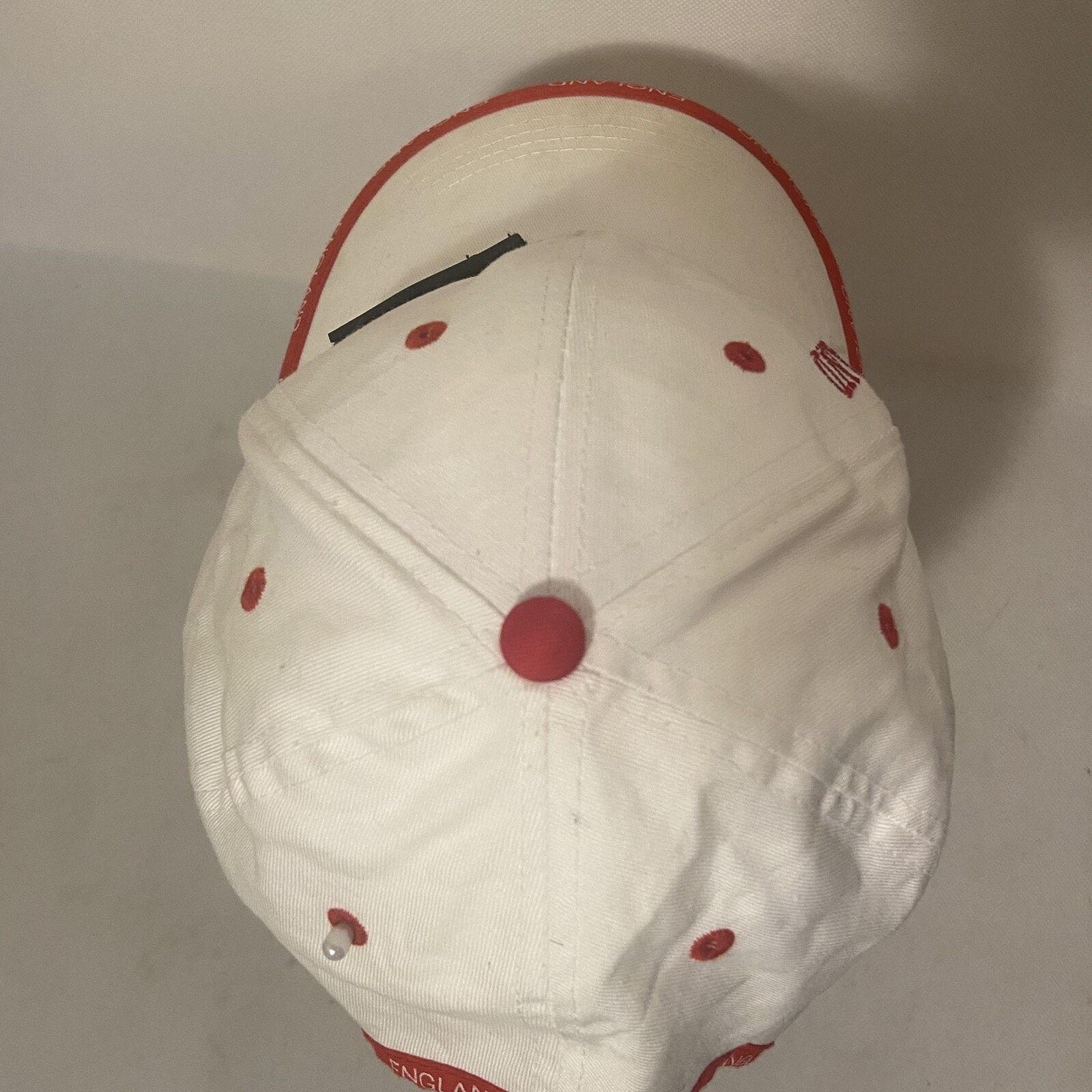 Other Biking Hat White England Flag Adjustable Ball Cap Travel Size ONE SIZE - 4 Thumbnail
