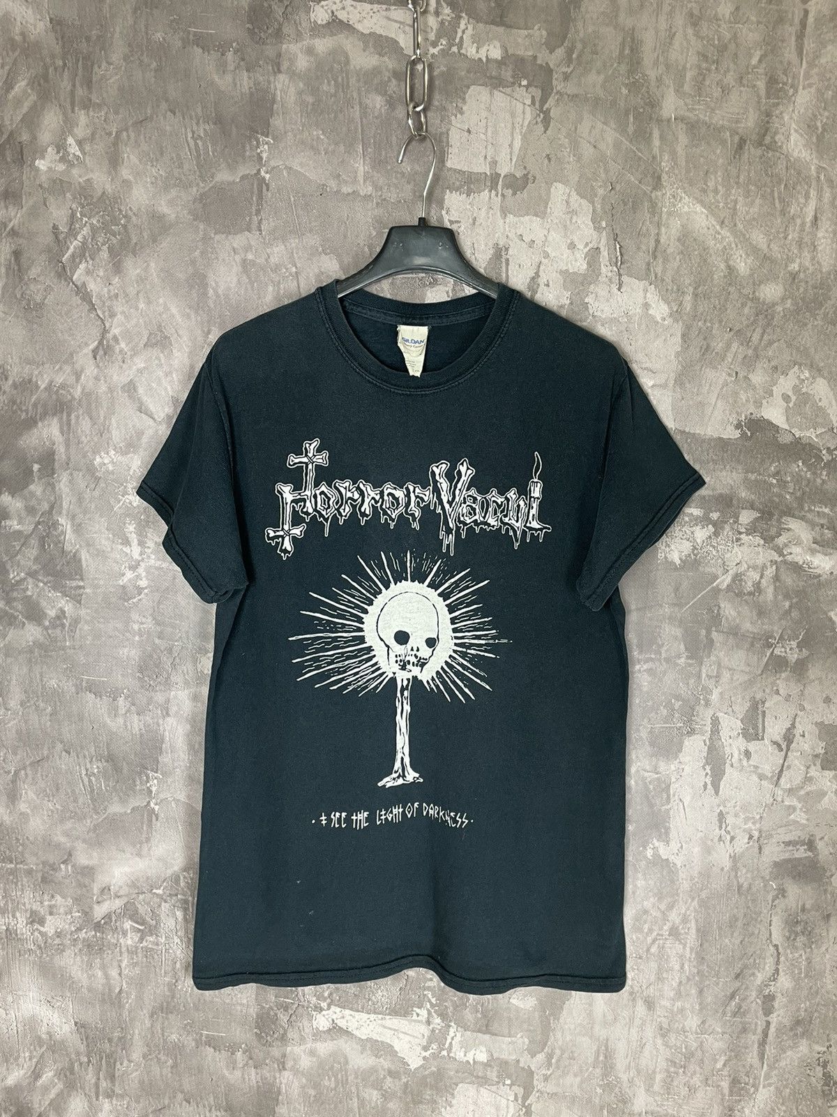 Band Tees × Vintage VINTAGE HORROR VACUI HORROR GOTH SKULL Y2K T Shirt Size US S / EU 44-46 / 1 - 1 Thumbnail