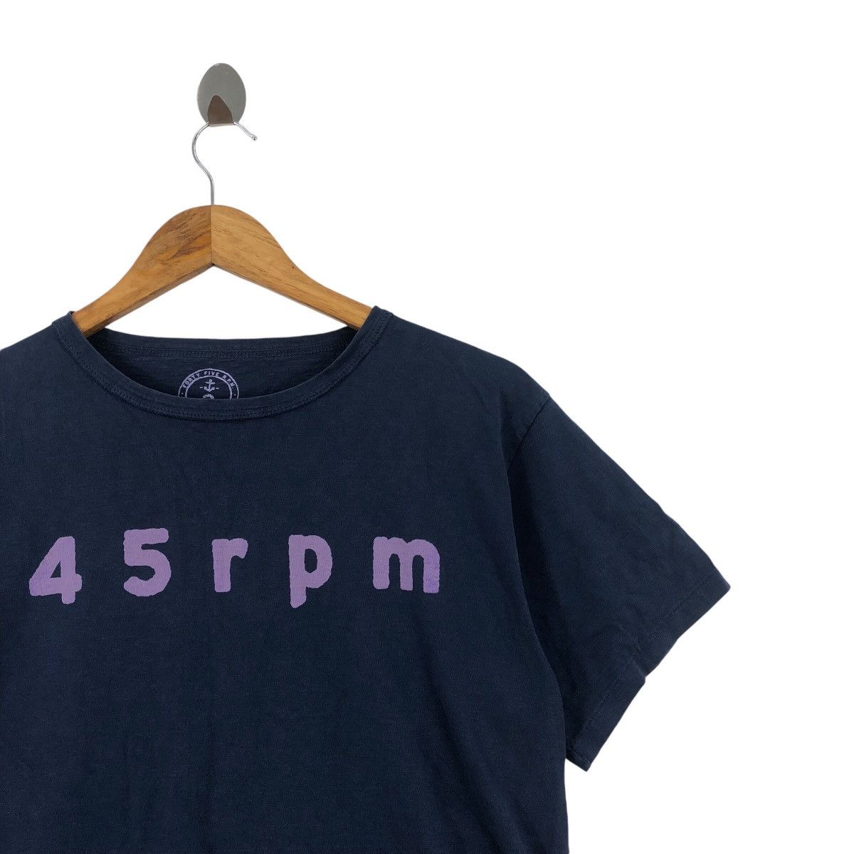 45rpm Japanese Brand 45 RPM STUDIO INDIGO T-Shirt Size S / US 4 / IT 40 - 4 Thumbnail