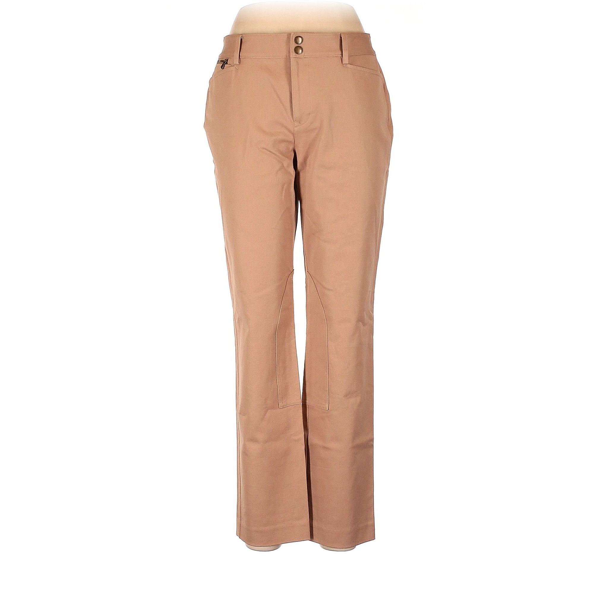 Lauren Ralph Lauren Lauren Ralph Lauren Petite Khaki Color Knee Patch Casual Pan Size 28" / US 6 / IT 42 - 1 Thumbnail