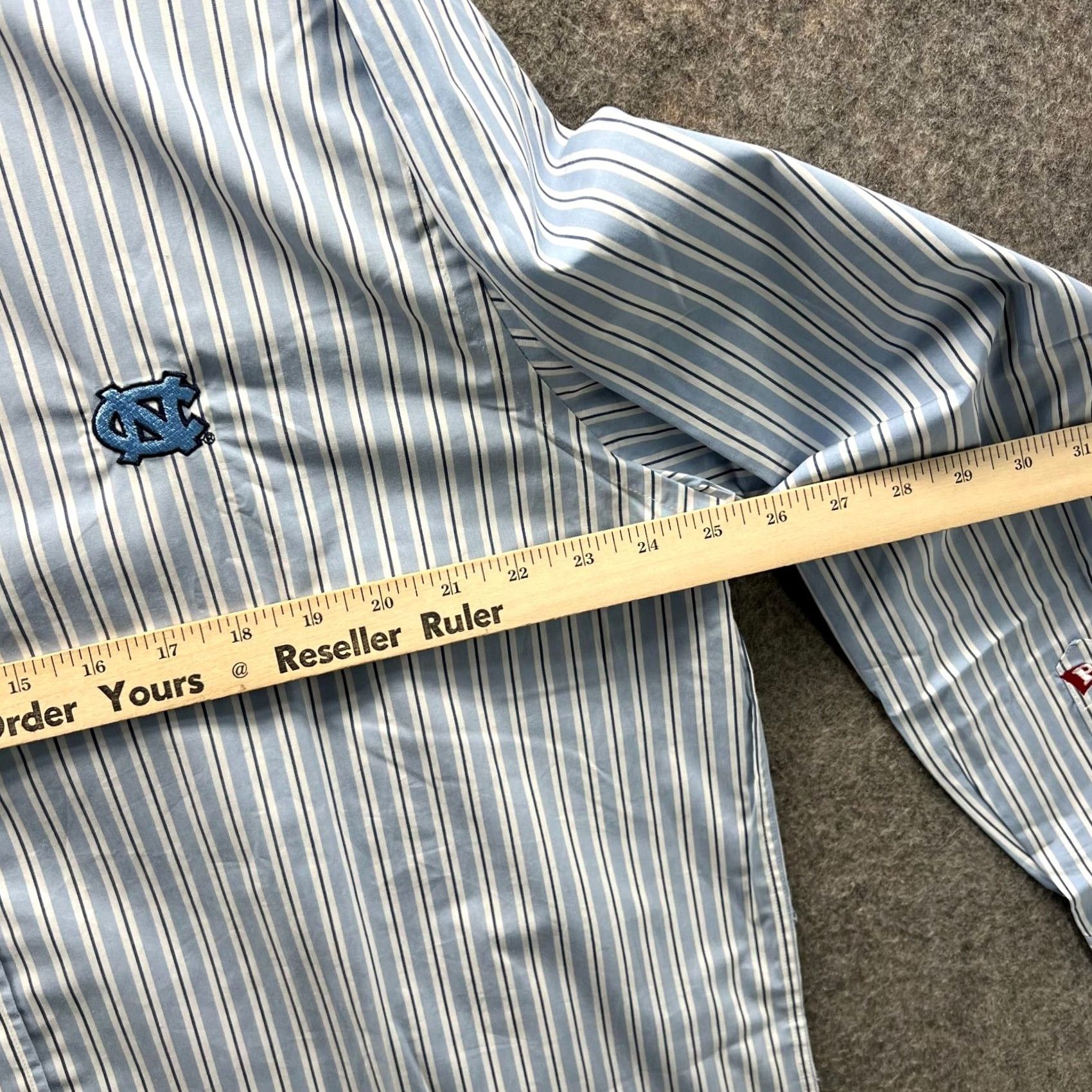 Vintage Pennington & Bailes Shirt Mens XL Blue Striped Button-Down Preppy Oxford Shirt Adults Regular Long Sleeve Navy Blue Mens XL Button-Up Size US XL / EU 56 / 4 - 3 Thumbnail