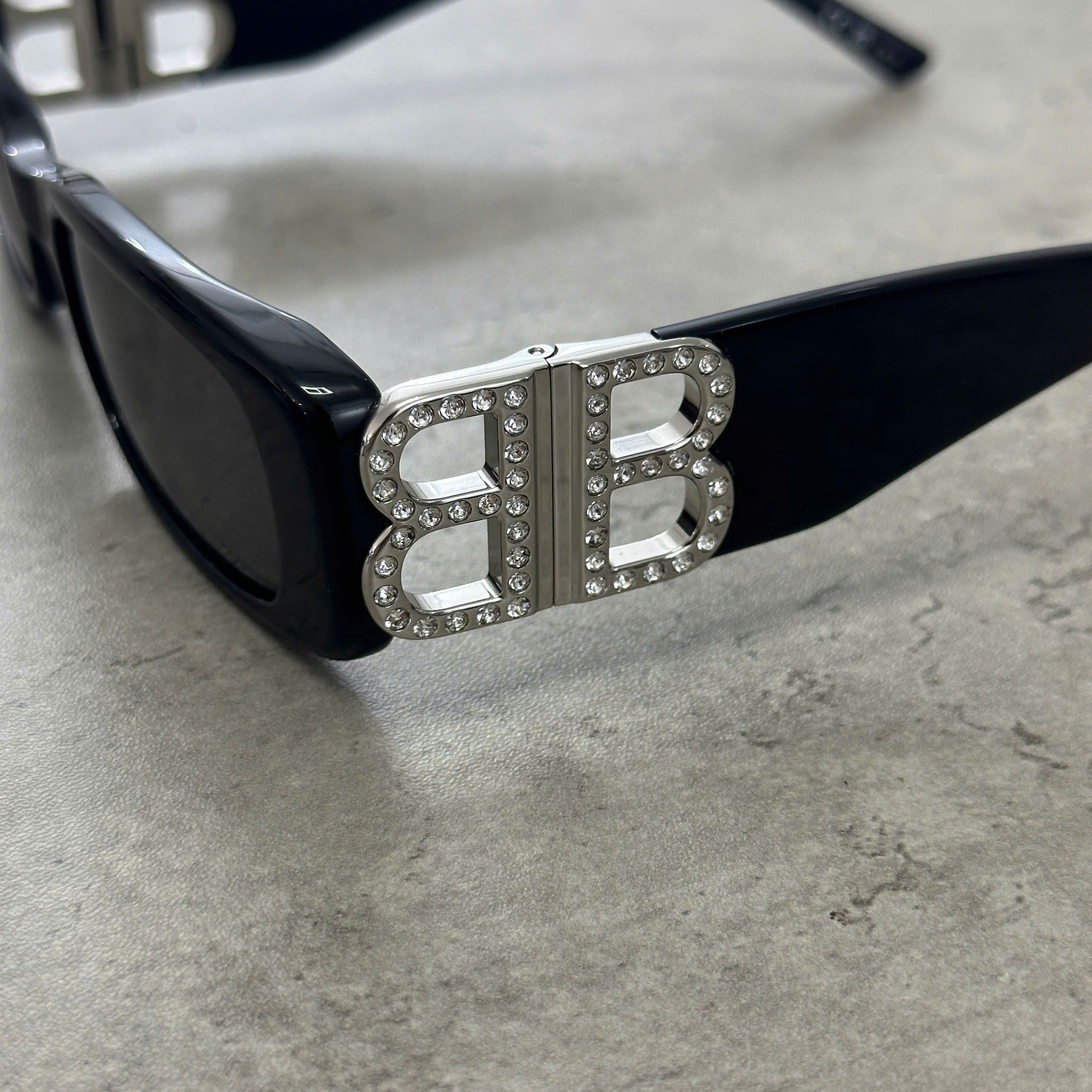 Balenciaga BALENCIAGA BB0096S 017 Sunglasses BLACK/SILVER Size ONE SIZE - 6 Thumbnail