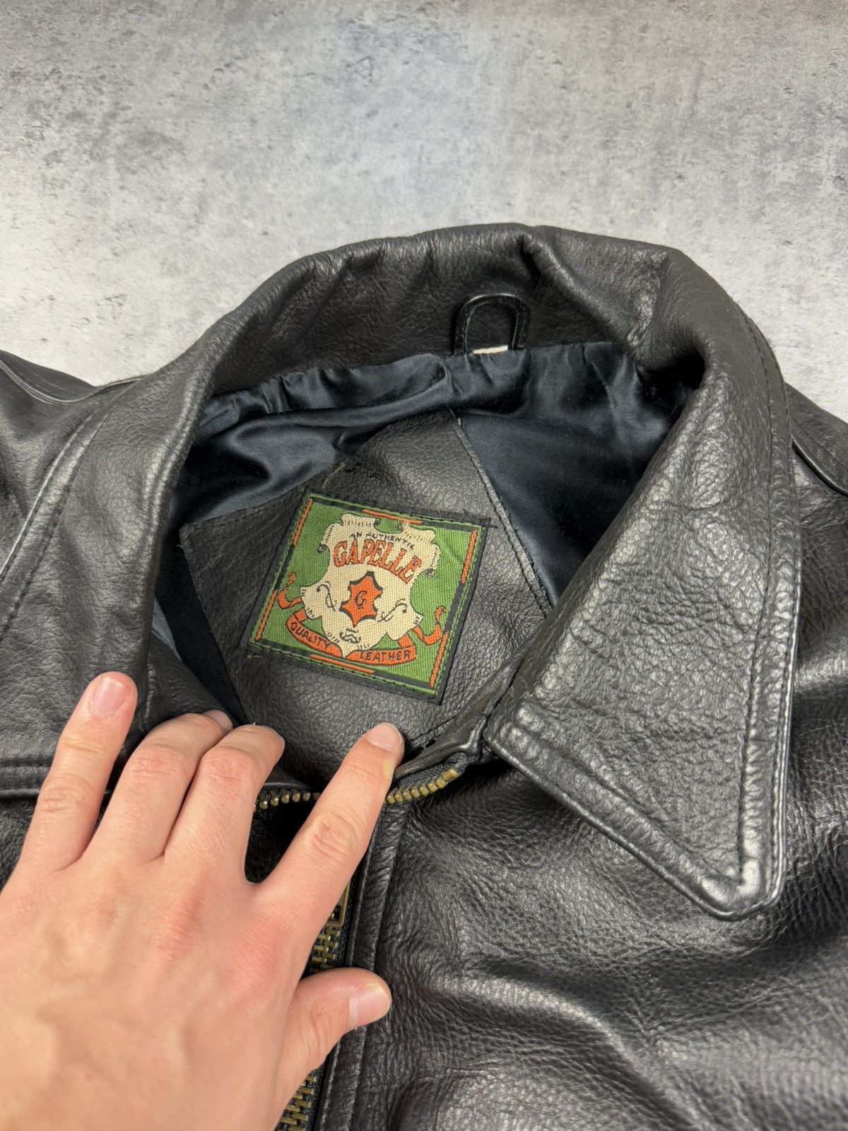 Japanese Brand × Vintage Leather jacket vintage retro affliction opium usa drip 90s Size US L / EU 52-54 / 3 - 5 Thumbnail