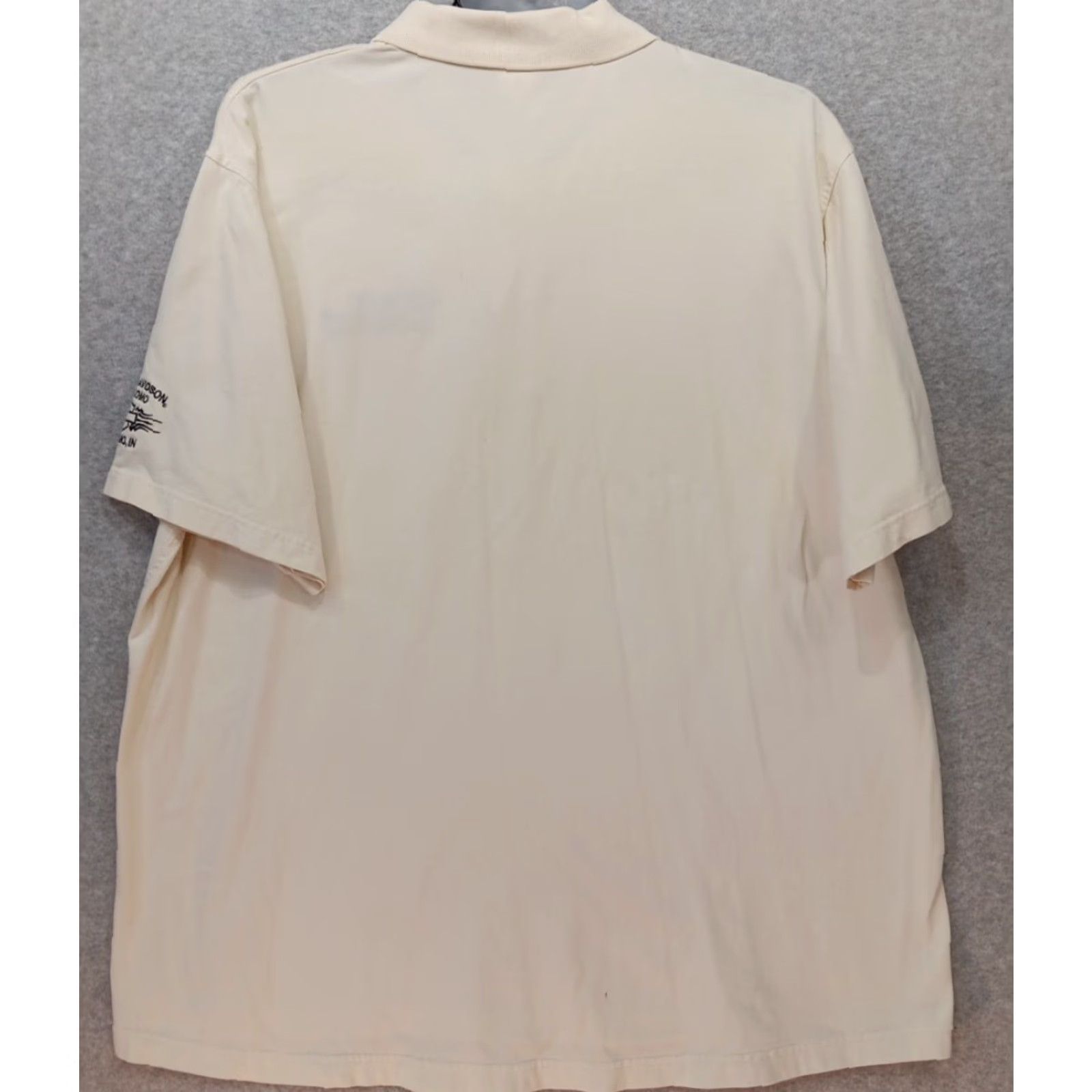 Harley Davidson Harley-Davidson Polo Shirt Beige 2XL 100% Cotton Embroidered Logo Short Sleeve Regular Fit Men Size US XXL / EU 58 / 5 - 7 Thumbnail