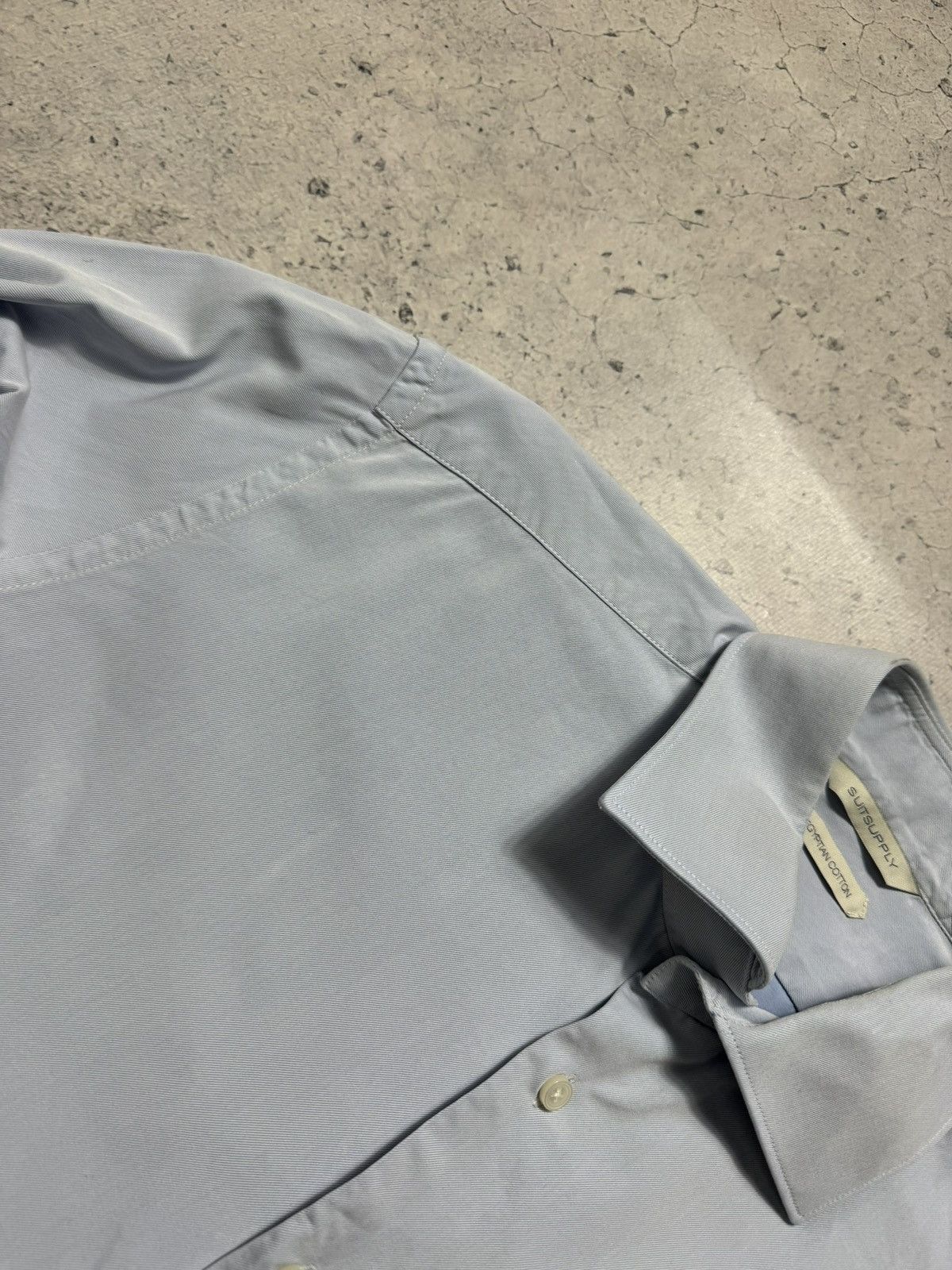 Suitsupply Suitsupply Luxury Button Up Shirt Blue Size US M / EU 48-50 / 2 - 6 Thumbnail