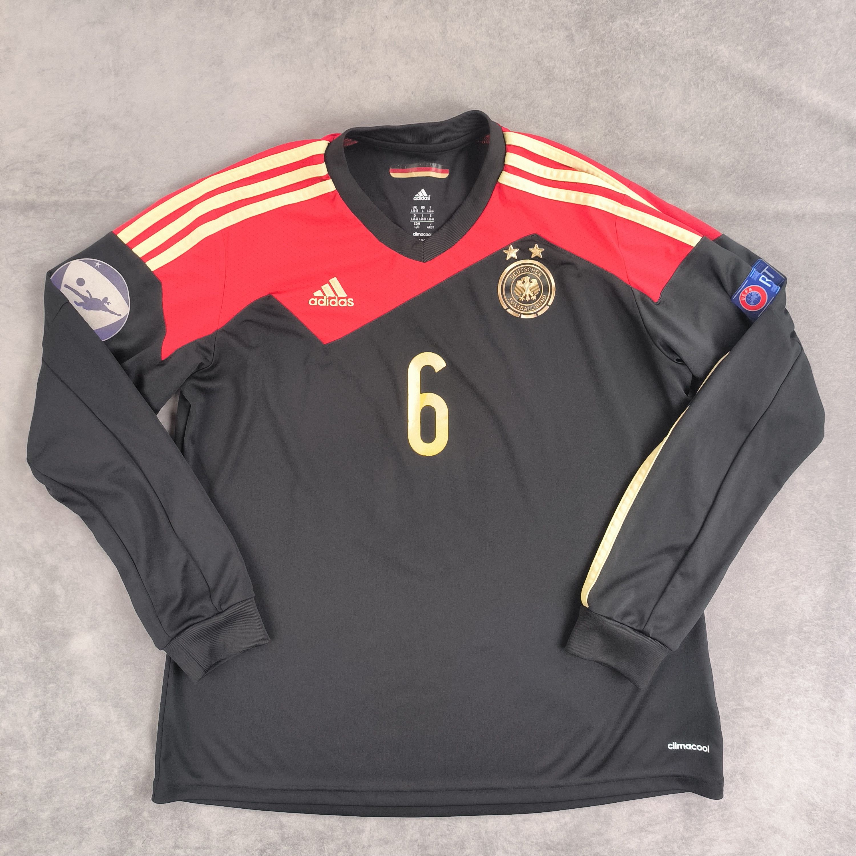 Adidas Germany Womens 2013 Adidas away #6 football jersey Womens L Size L / US 10 / IT 46 - 1 Thumbnail