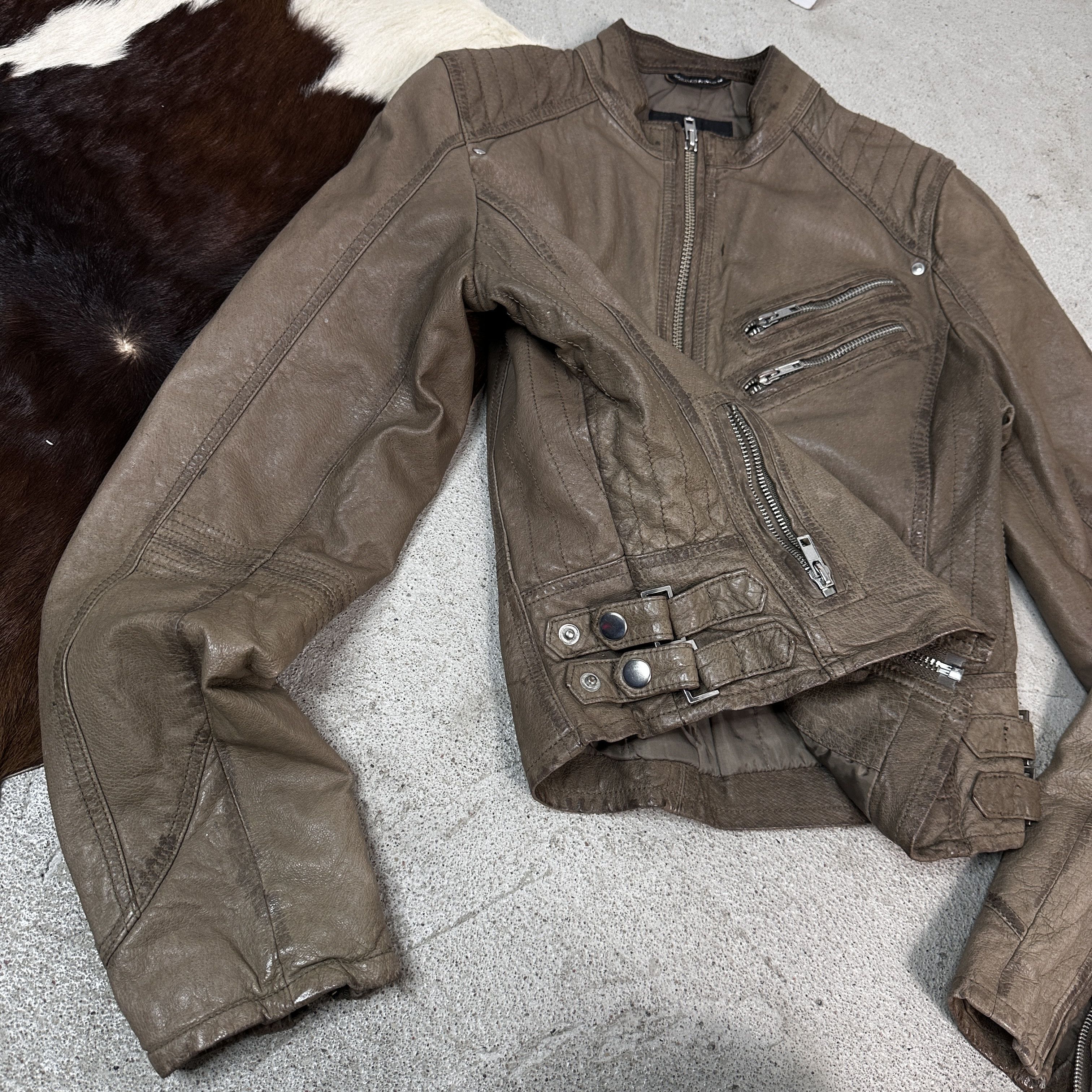 Vintage Women's Leather Jacket Vintage Size S / US 4 / IT 40 - 3 Thumbnail