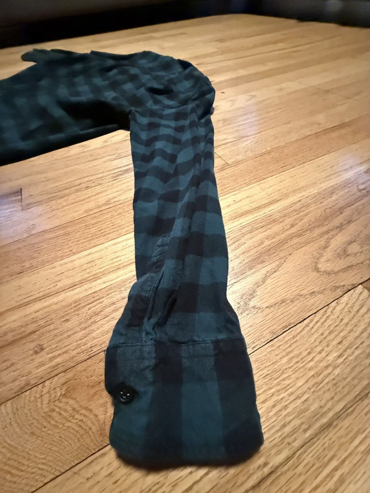 Japanese Brand × Uniqlo Uniqlo Flannel Green Checkered Button Up Shirt Size US S / EU 44-46 / 1 - 7 Thumbnail