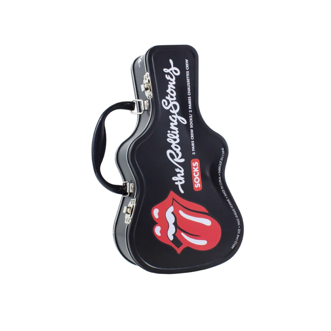 The Rolling Stones The Rolling Stones Guitar Tin Sock Box, 3 Pair Size ONE SIZE - 1 Thumbnail