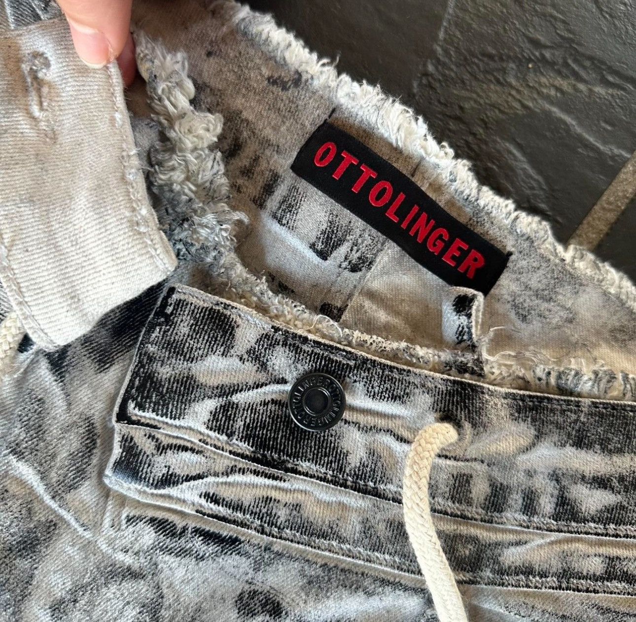 Ottolinger OTTOLINGER Off white and black double fold jeans Size US 26 / EU 42 - 5 Thumbnail