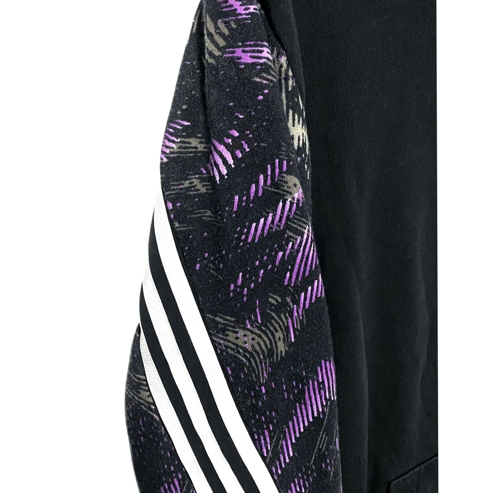 Adidas Adidas Hoodie Mens S Future Icons Hyperpulse Black Purple Retro Streetwear Sport Size US S / EU 44-46 / 1 - 4 Thumbnail