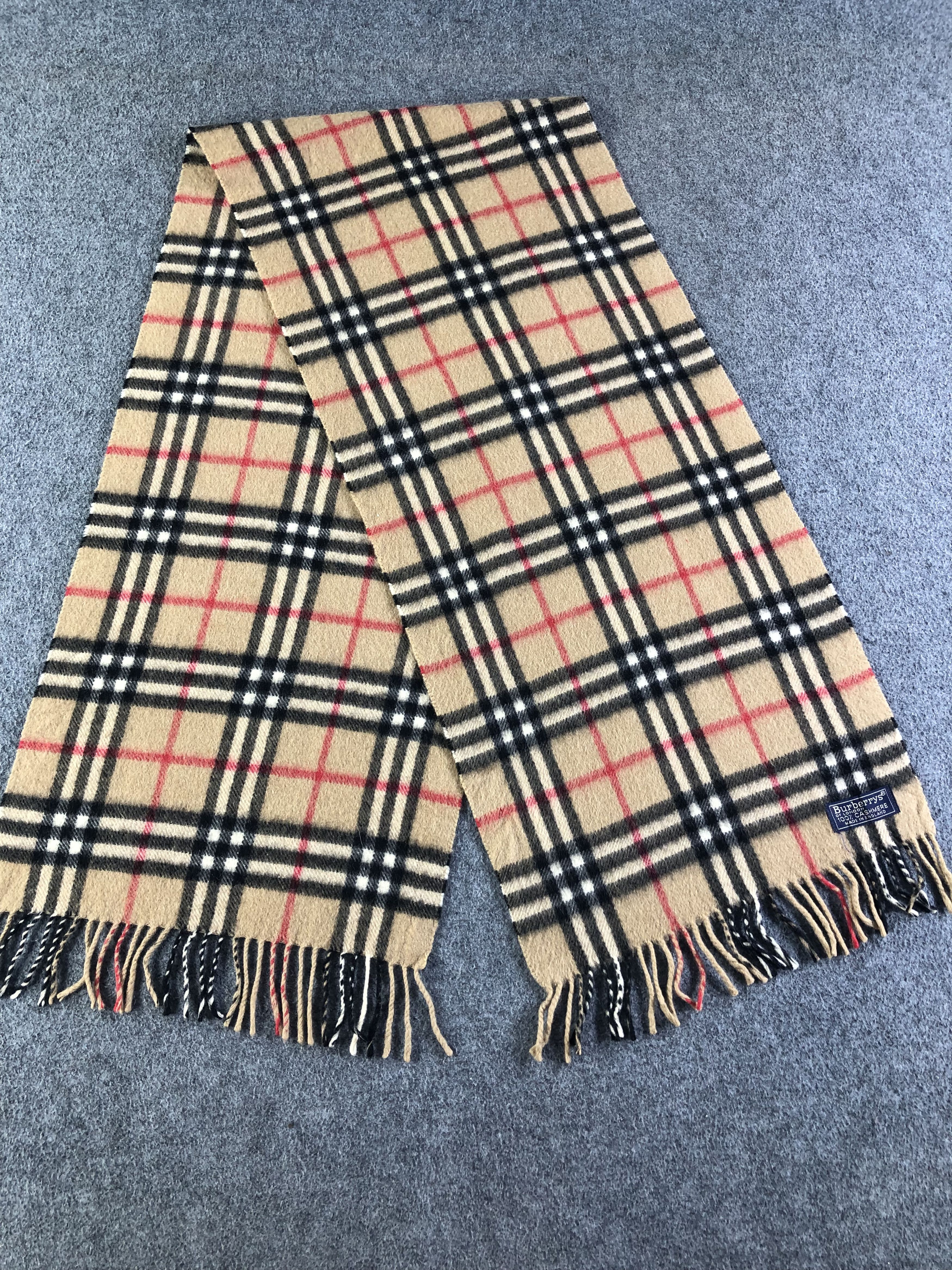 Burberry Burberry Cashmere Scarf / Muffler / Neckwear SS1437 Size ONE SIZE - 4 Thumbnail