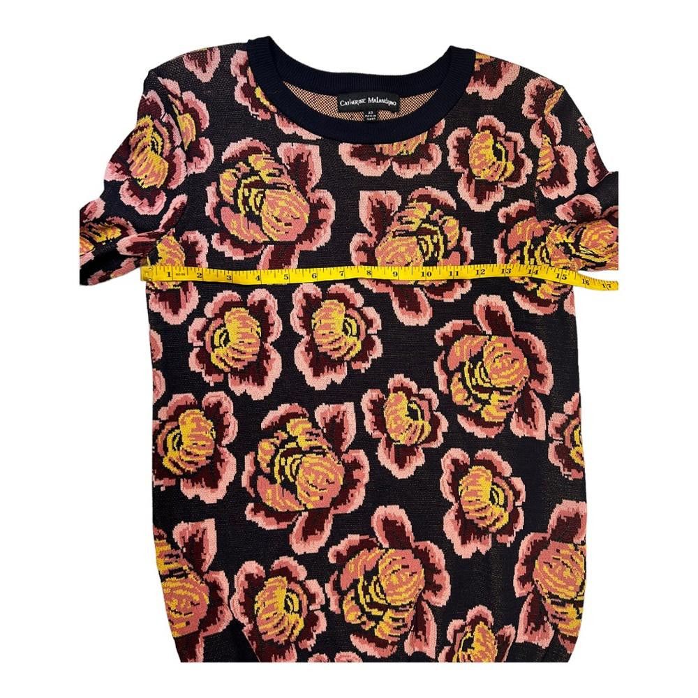 Designer Catherine Malandrino l Floral Sweater XS Size XS / US 0-2 / IT 36-38 - 7 Thumbnail