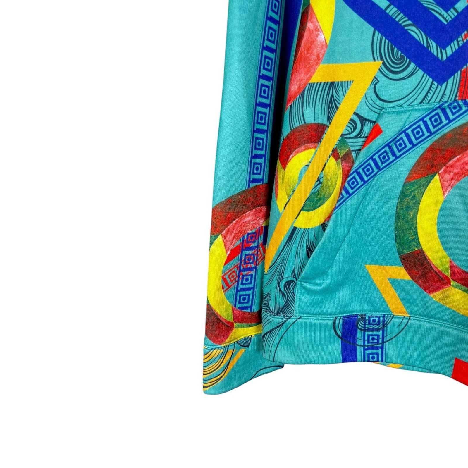 Versace Versace Collection Mens Greca Green Double Drawstring Hoodie Size US XL / EU 56 / 4 - 3 Thumbnail