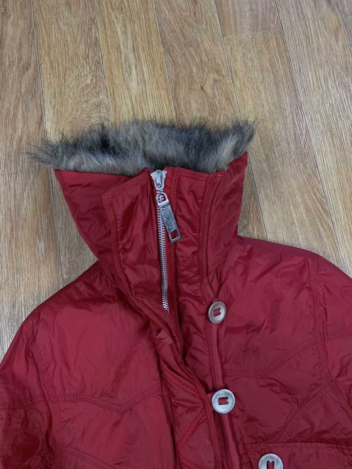 If Six Was Nine VTG IF SIX WAS NINE Style Puffer Bomber Jacket Fur Neck Size S / US 4 / IT 40 - 3 Thumbnail