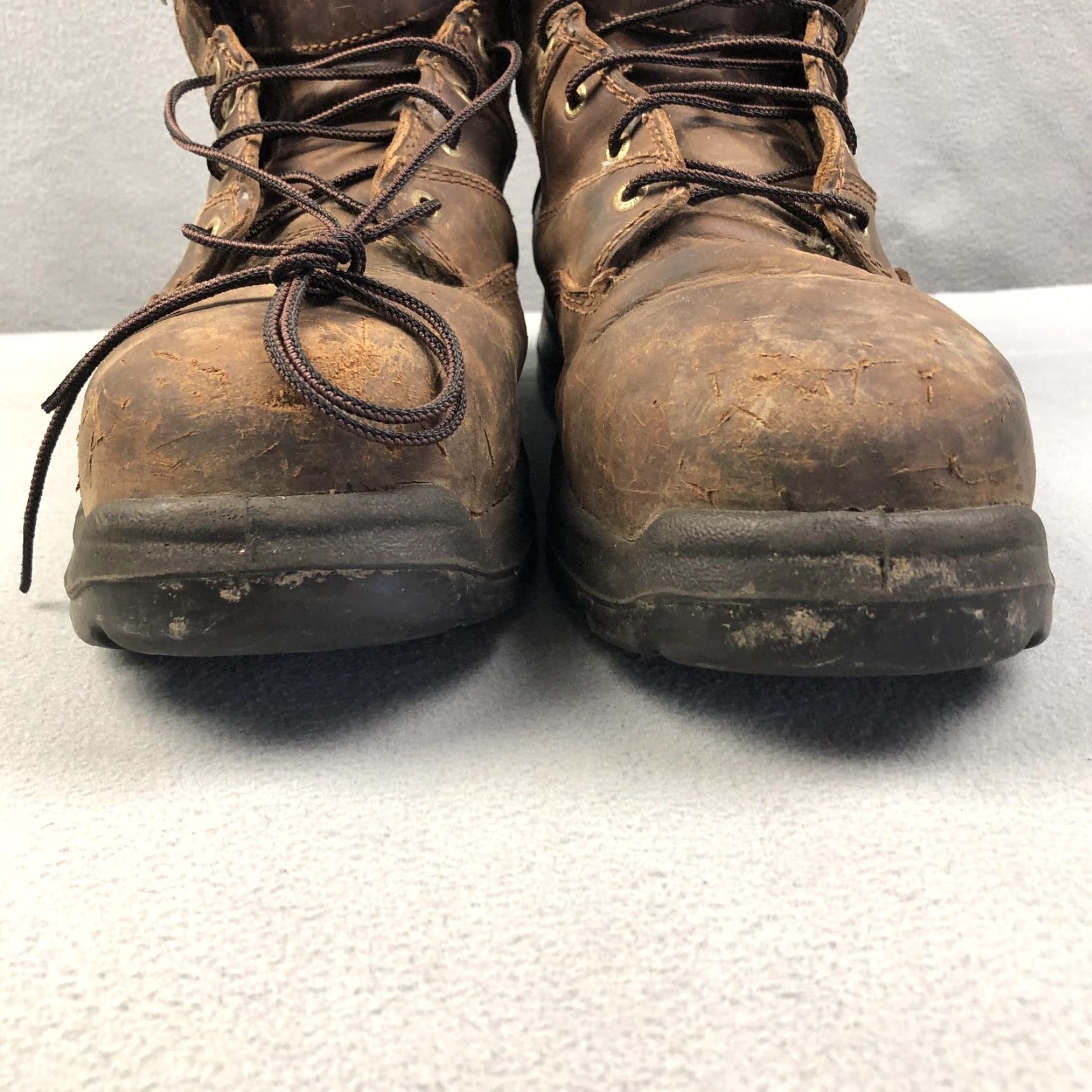Red Wing Red Wing Boots Brown Leather 6-Inch Safety Toe Combat Work Boot Mens Size 11.5 FlexBond Size US 11.5 / EU 44-45 - 5 Thumbnail