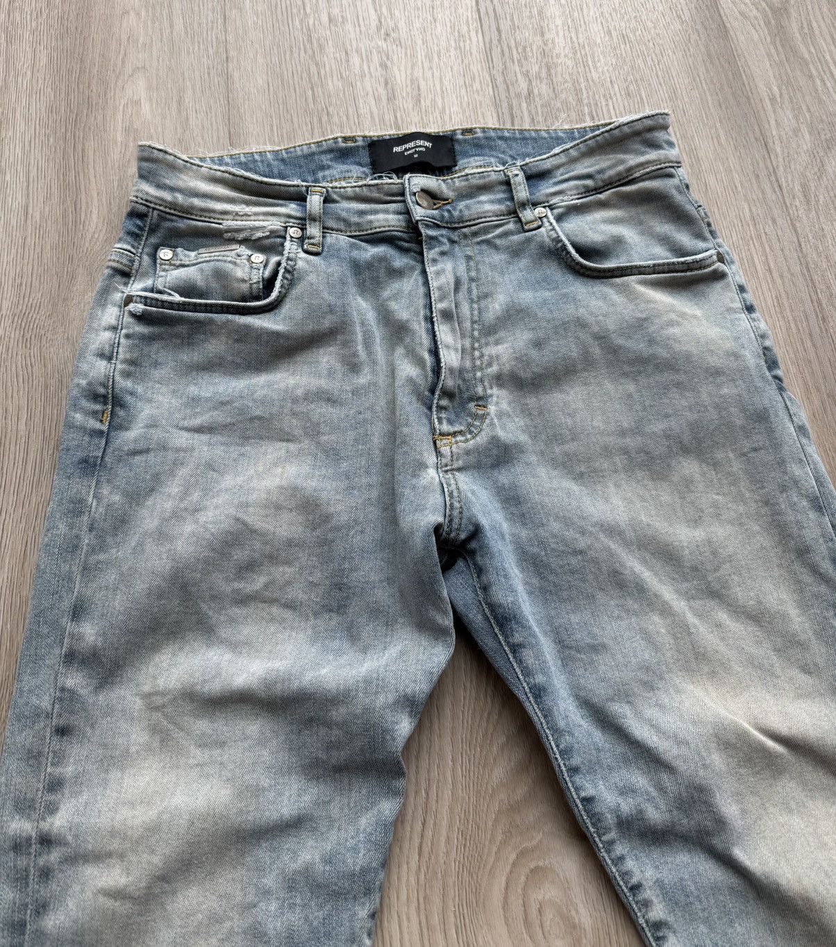Represent Clo. Represent Essential Denim Distressed Jeans Slim Fit Size US 32 / EU 48 - 3 Thumbnail