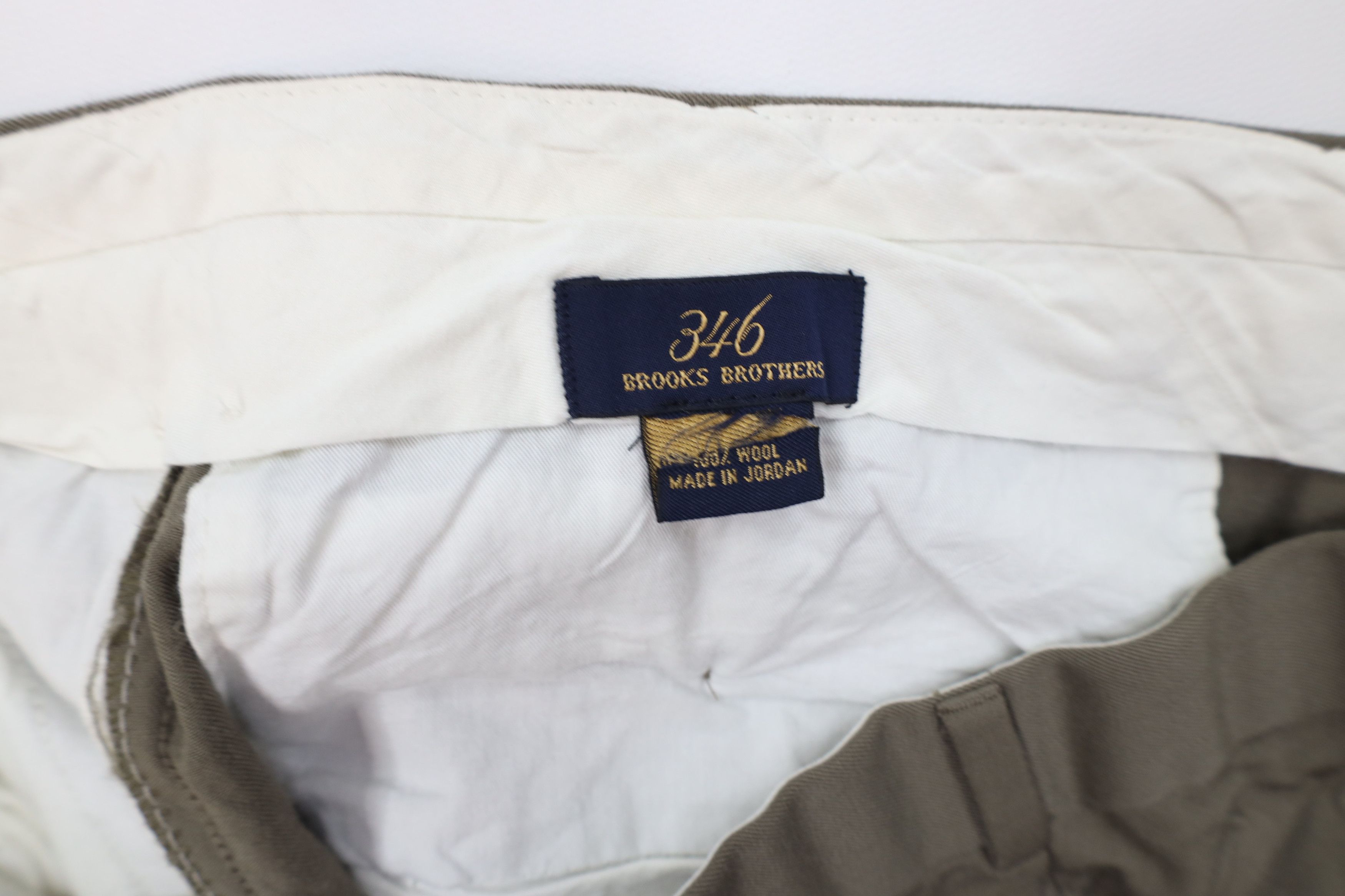 Brooks Brothers Vintage 90s Brooks Brothers Cuffed Wide Leg Chino Pants Size US 36 / EU 52 - 8 Thumbnail