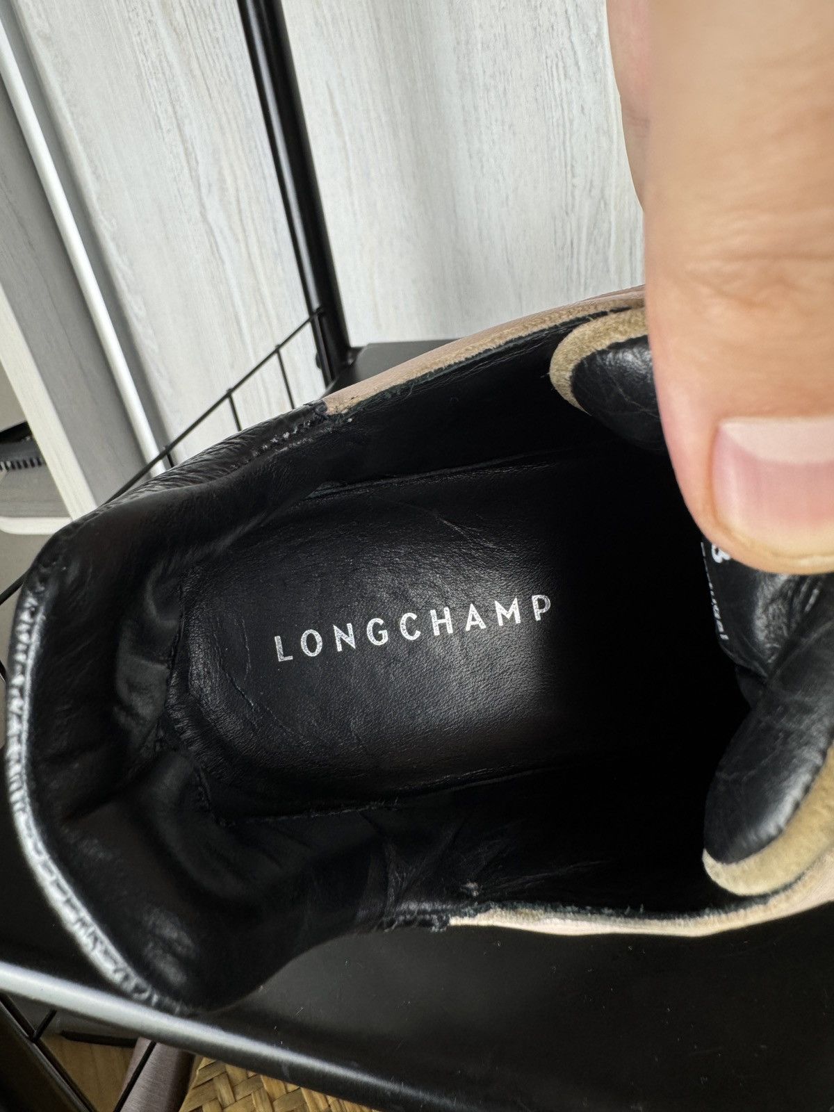 Longchamp LONGCHAMP Freeminder Cloud Beige Suede Sneakers Women’s 38 Size US 8 / IT 38 - 17 Thumbnail