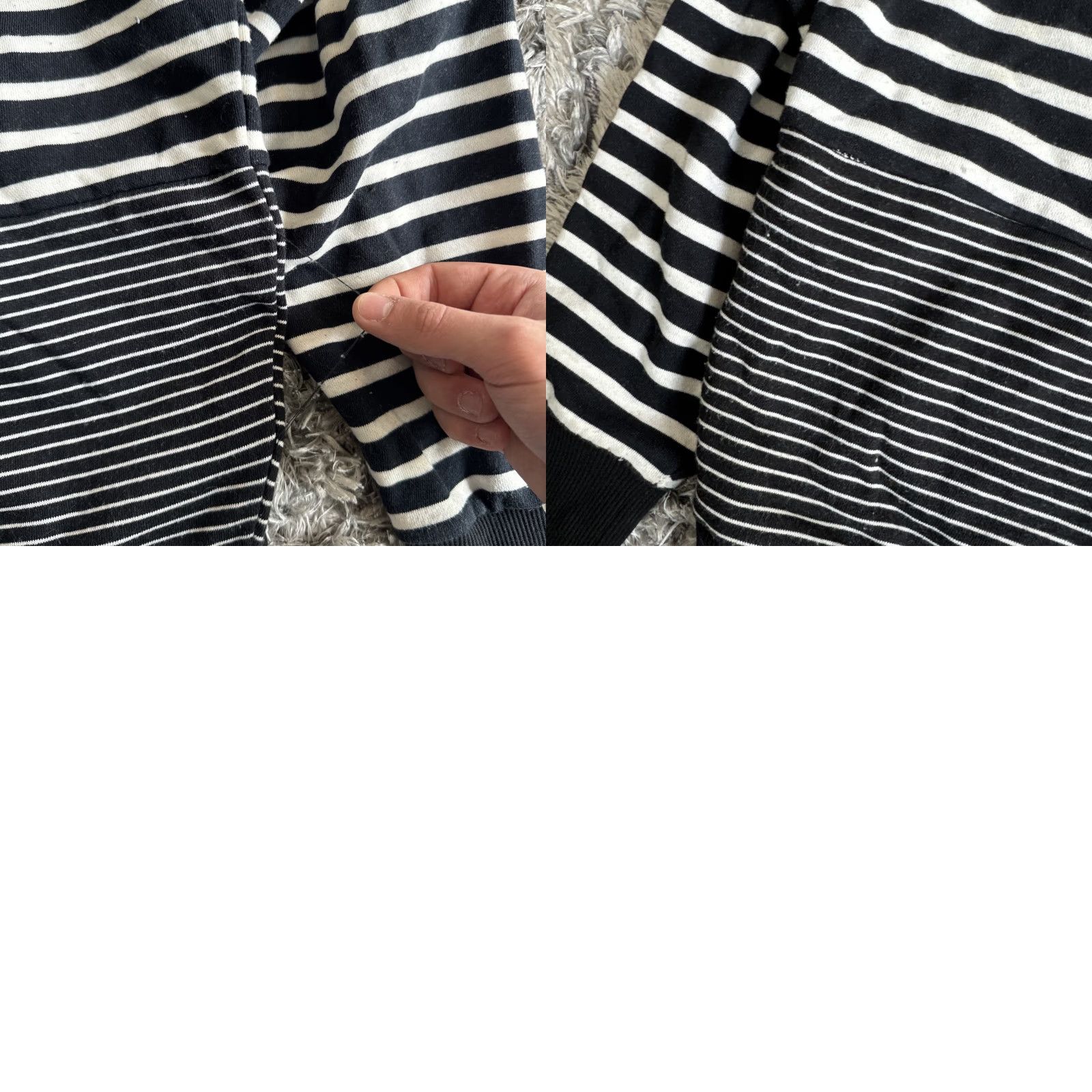 Vintage Côte De Nuits Sweatshirt Striped Black M Men Designer Pullover Size US M / EU 48-50 / 2 - 11 Thumbnail