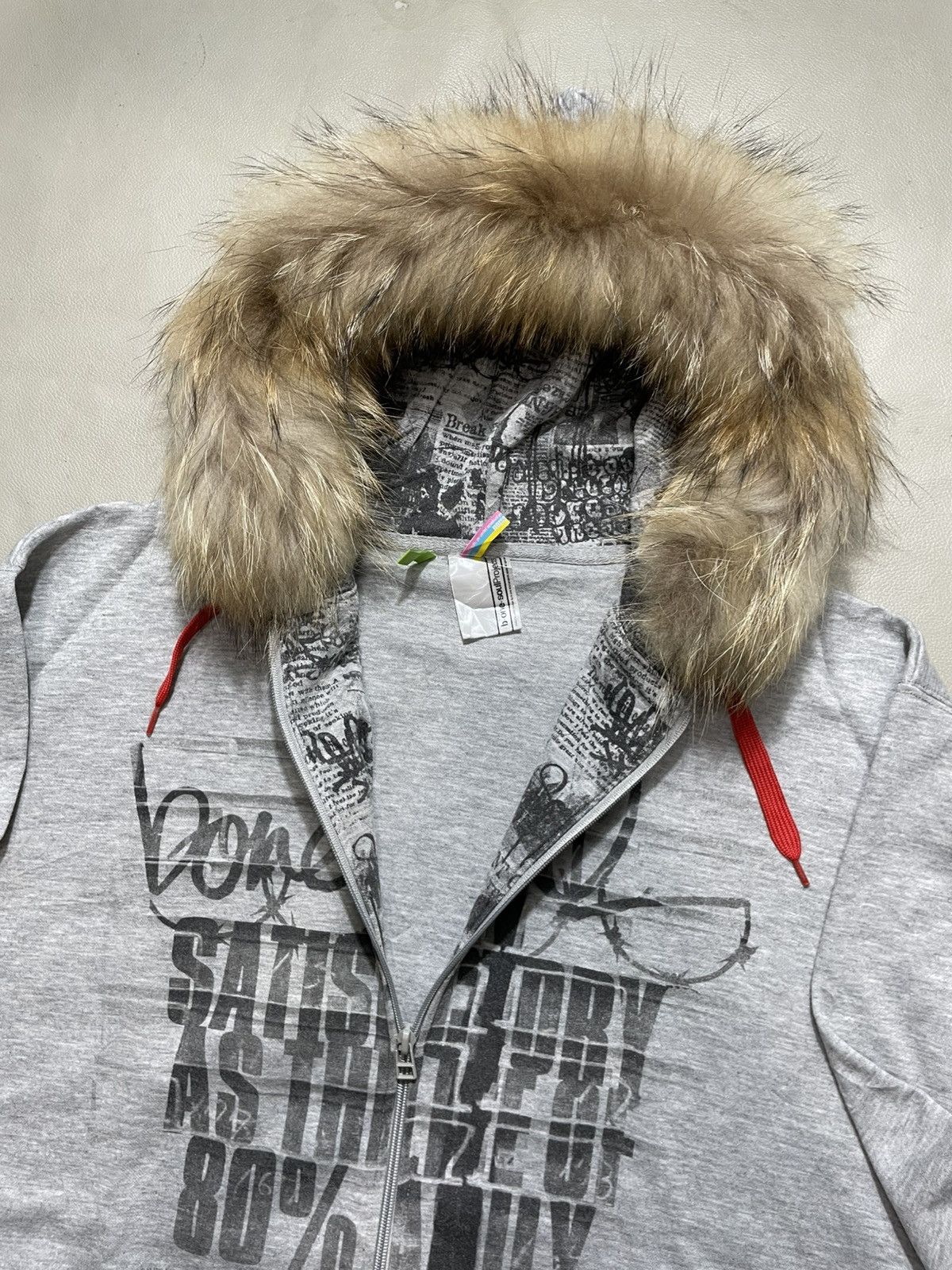 If Six Was Nine B.O.S poem Fur hoodie lgb styled Size US XL / EU 56 / 4 - 6 Thumbnail