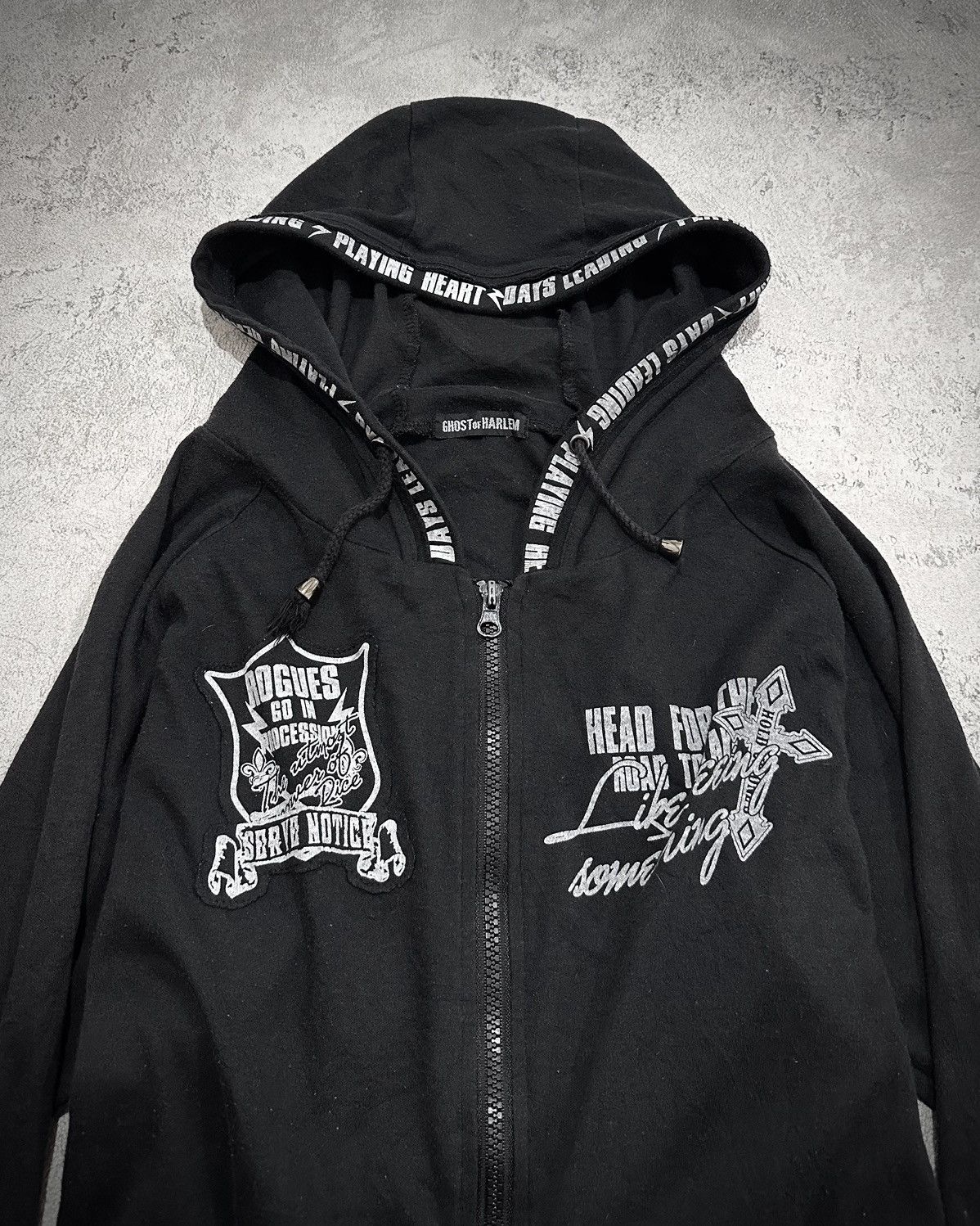 Seditionaries Ghost of Harlem Skulls Zip Hoodie Size US M / EU 48-50 / 2 - 3 Thumbnail