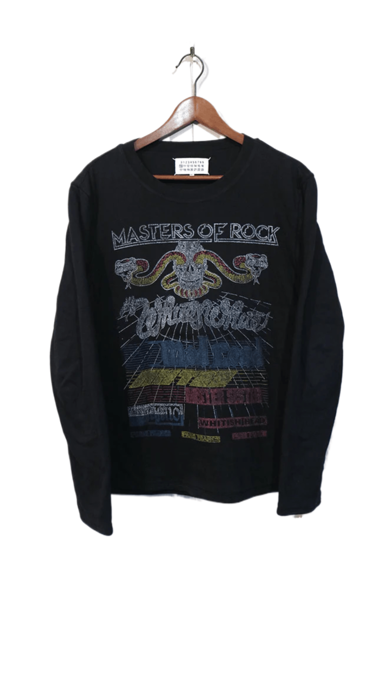 トップス Maison margiela 12aw masters of rock Tee Maison Margiela AW12 Masters of Rock Long Sleeve T-shirt