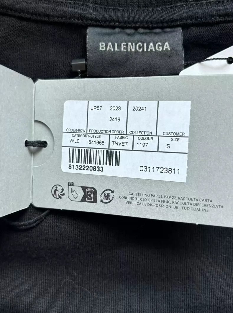 Balenciaga Balenciaga Letter Printed Crew Neck Short Sleeve T-Shirt B Size US S / EU 44-46 / 1 - 4 Thumbnail