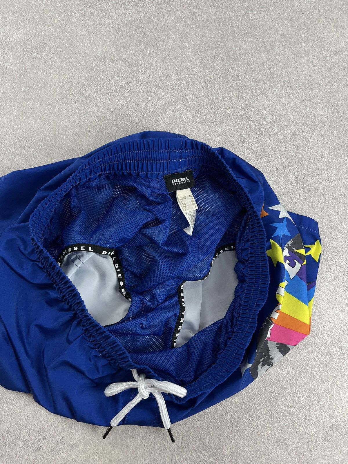 Diesel Diesel Beachwear Blue Nylon Shorts Size M Size US 32 / EU 48 - 4 Thumbnail