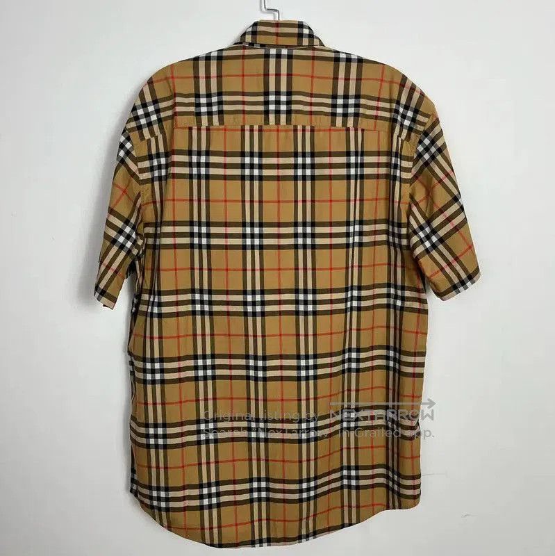 Burberry Burberry Khaki Cotton Short Sleeve Shirt. Size US M / EU 48-50 / 2 - 2 Thumbnail