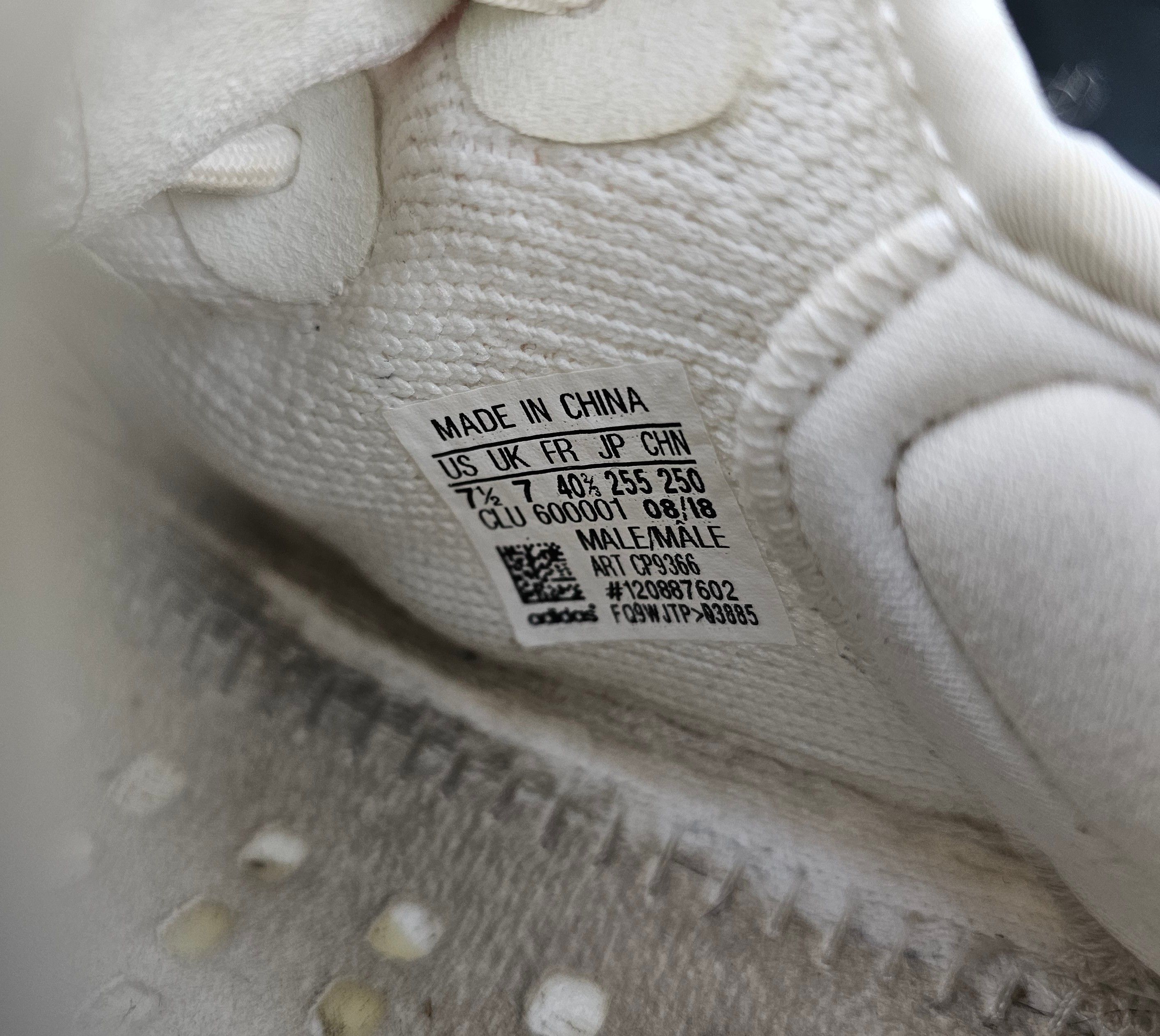 Adidas Yeezy Boost 350 V2 Cream Triple White Men's PRE-OWNED