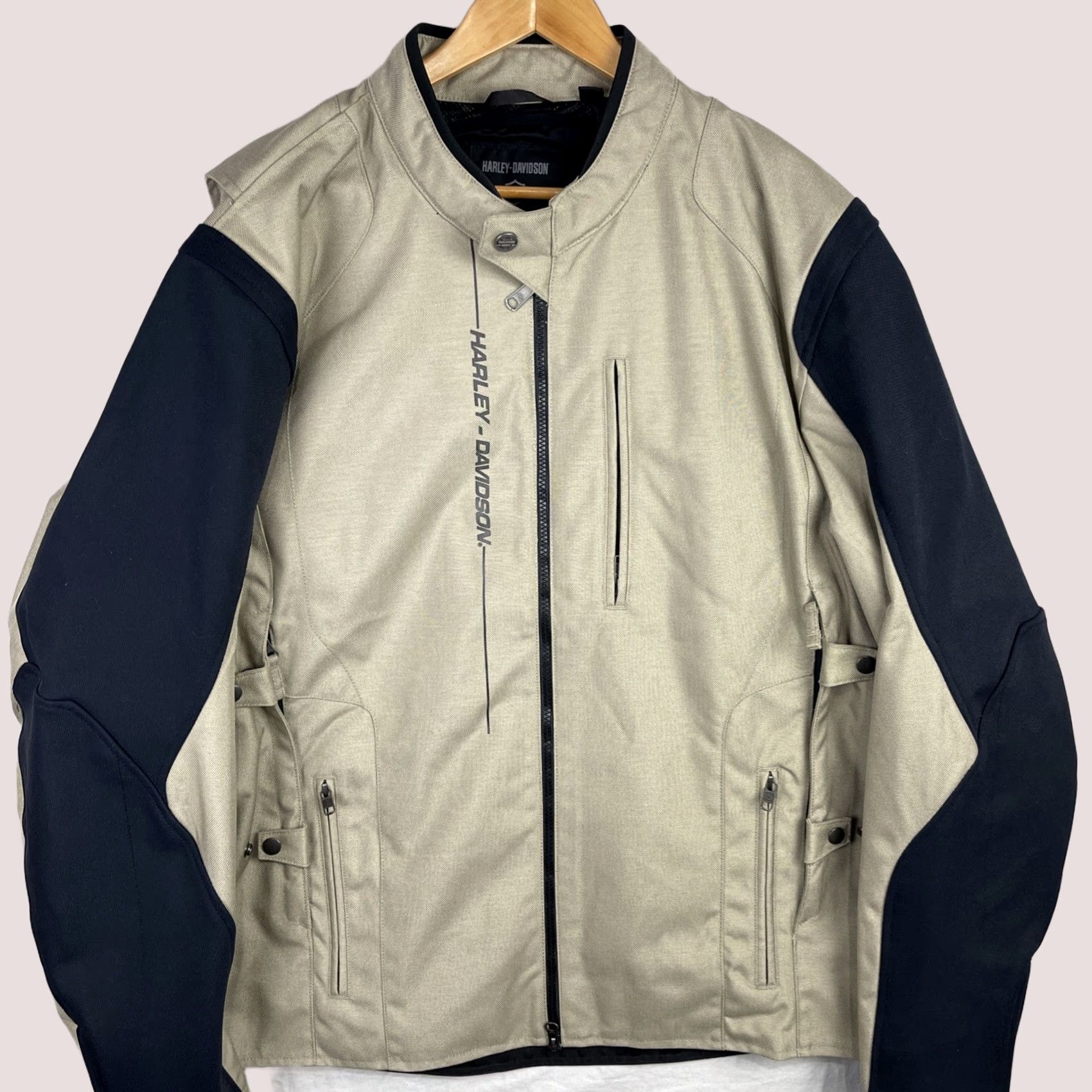 Harley Davidson Harley-Davidson Jacket Mens 3XL Brown Black Piledriver 2.0 Snap Tab Riding Zip Shirt Size US XXL / EU 58 / 5 - 1 Thumbnail